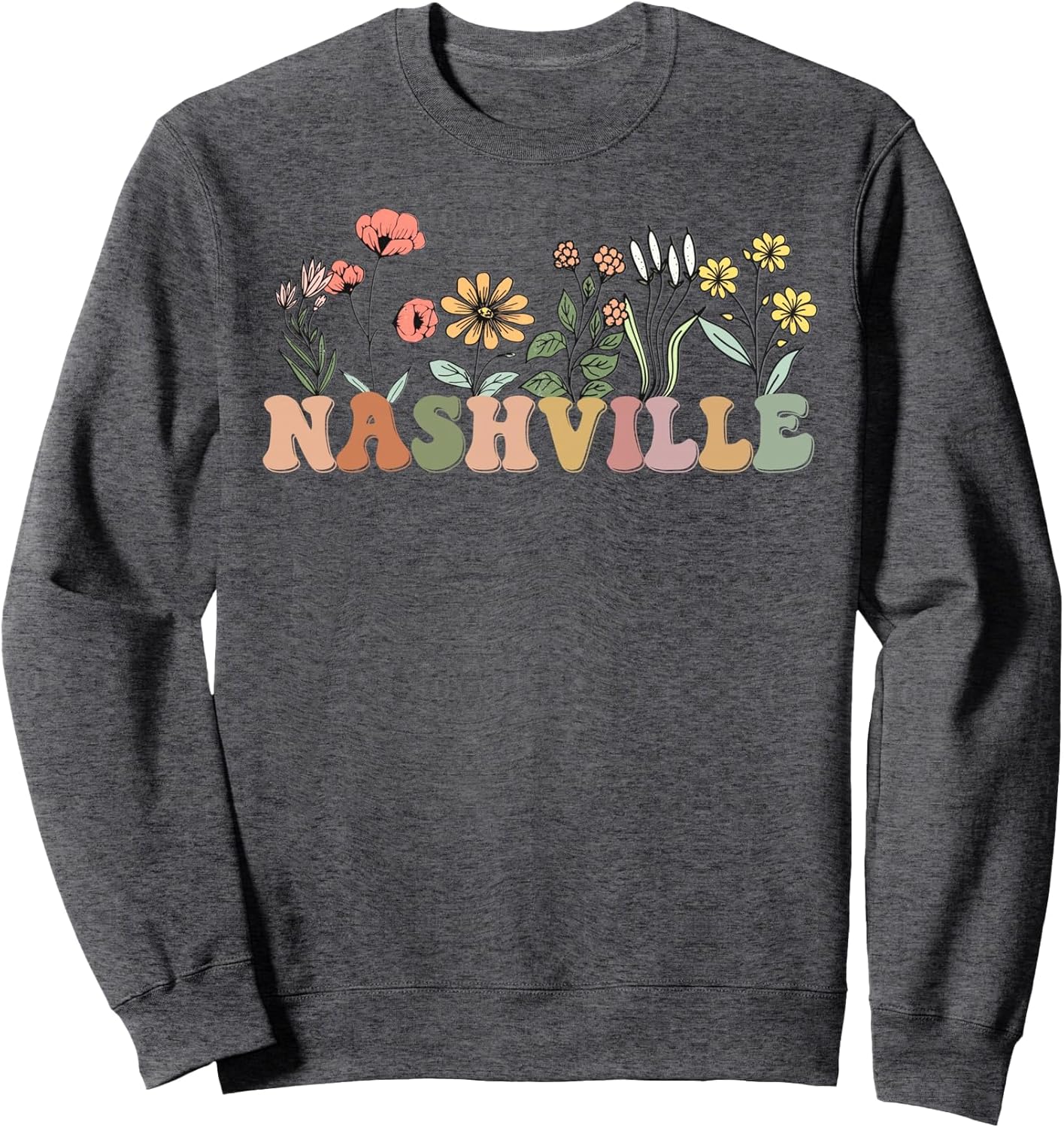 Wildflower Nashville Tennessee Country Music Retro Nash City Sweatshirt