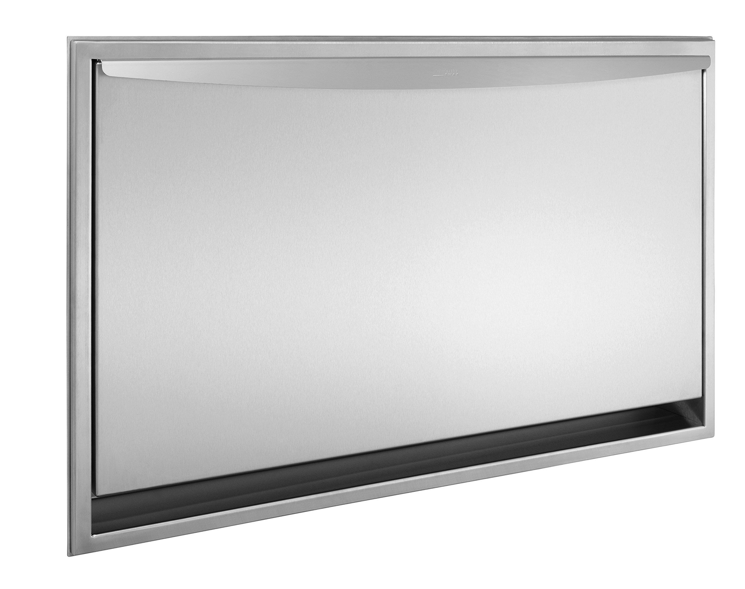 Alacant - Cambiador horizontal plegable de pared (91 x 13,5 x 57,6 cm, acero inoxidable)