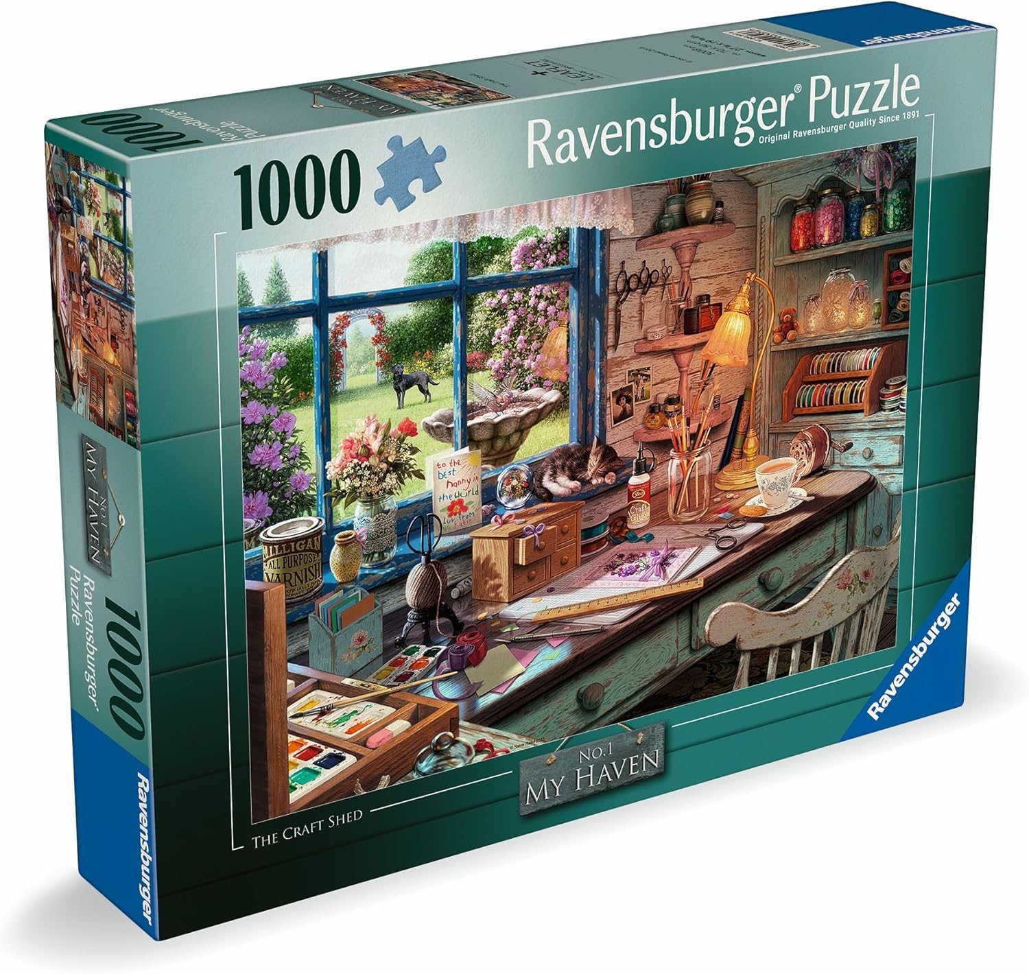 Ravensburger My Haven No 1. The Craft Shed 1000 Piece Jigsaw Puzzle for Adults and Children from 12 Years