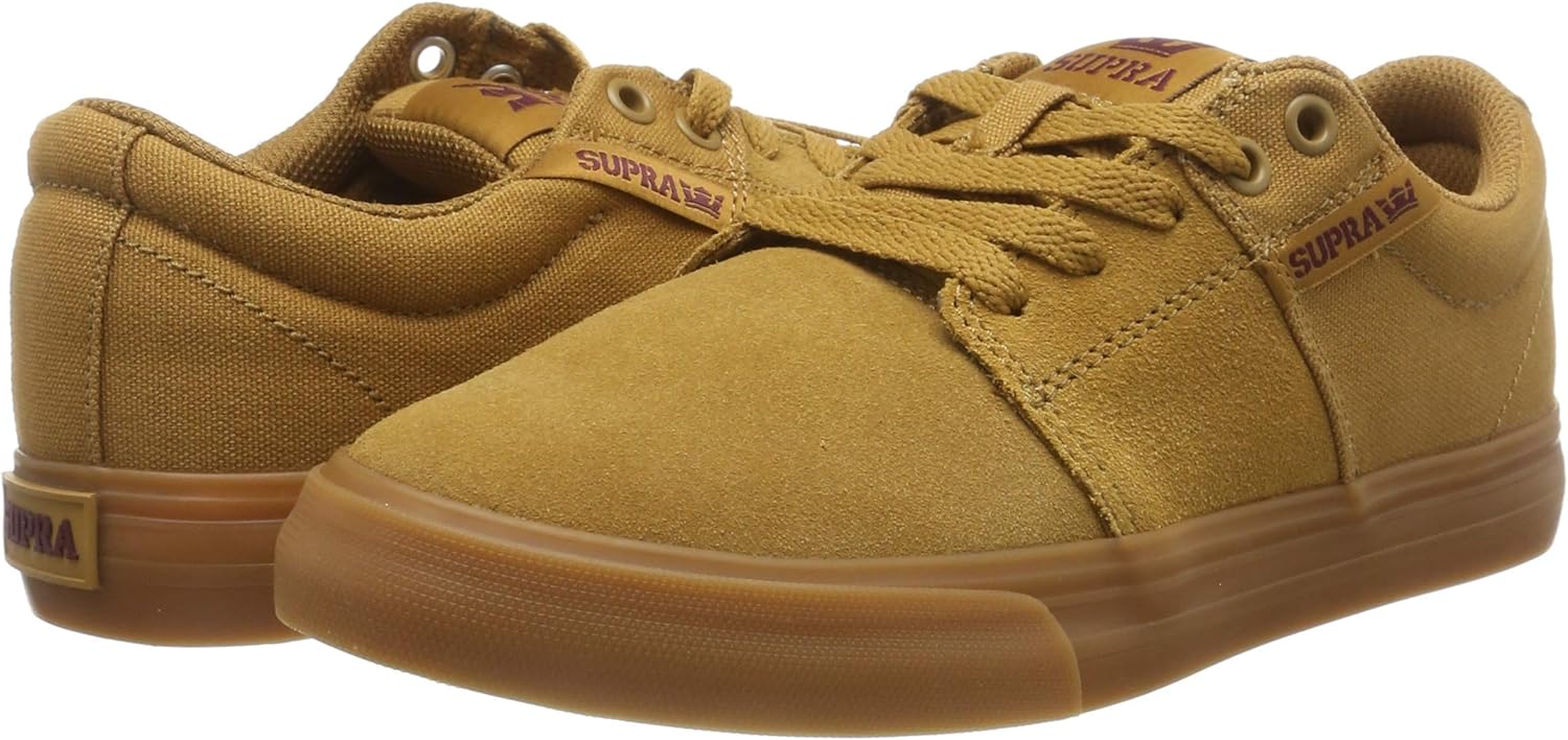Supra Men's Stacks Vulc Ii Skate Shoe 7 Brown Tan Brown Lt Gum M 260