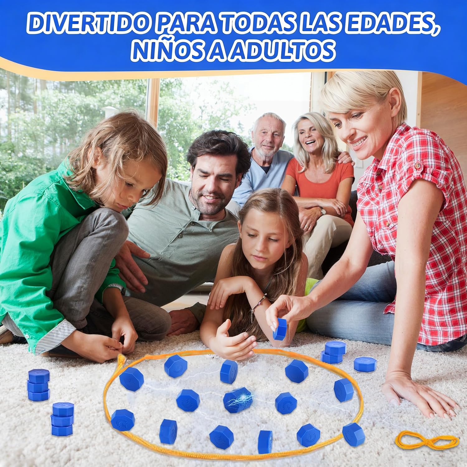 Juego De Ajedrez Magnético Portátil Con Piedras Y Cuerda - Ideal Para Viajes, Camping Y Familia, 20 Piezas