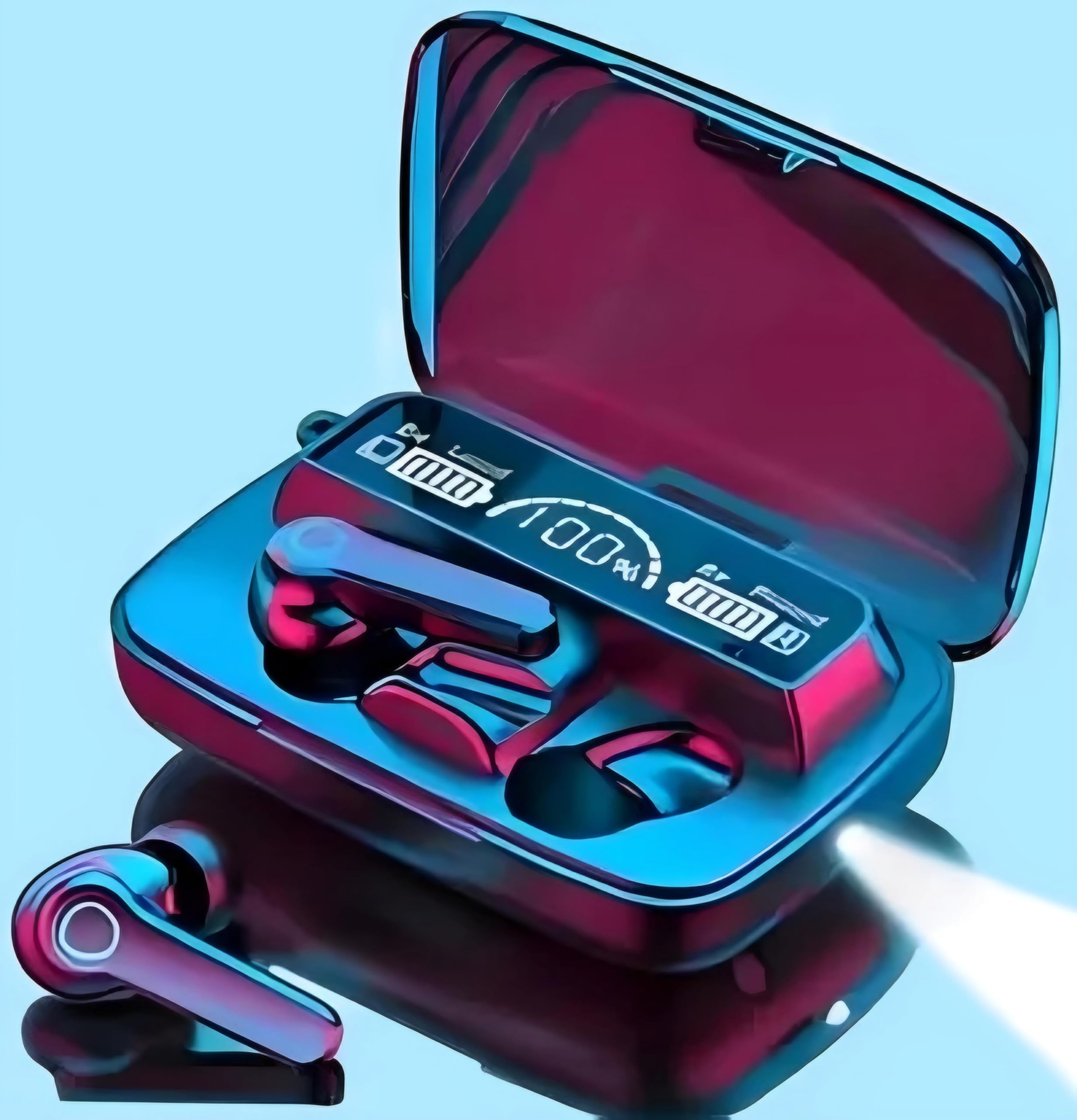 MEXO M19 TWS Earbuds Wireless Bluetooth Earbuds with Led Display