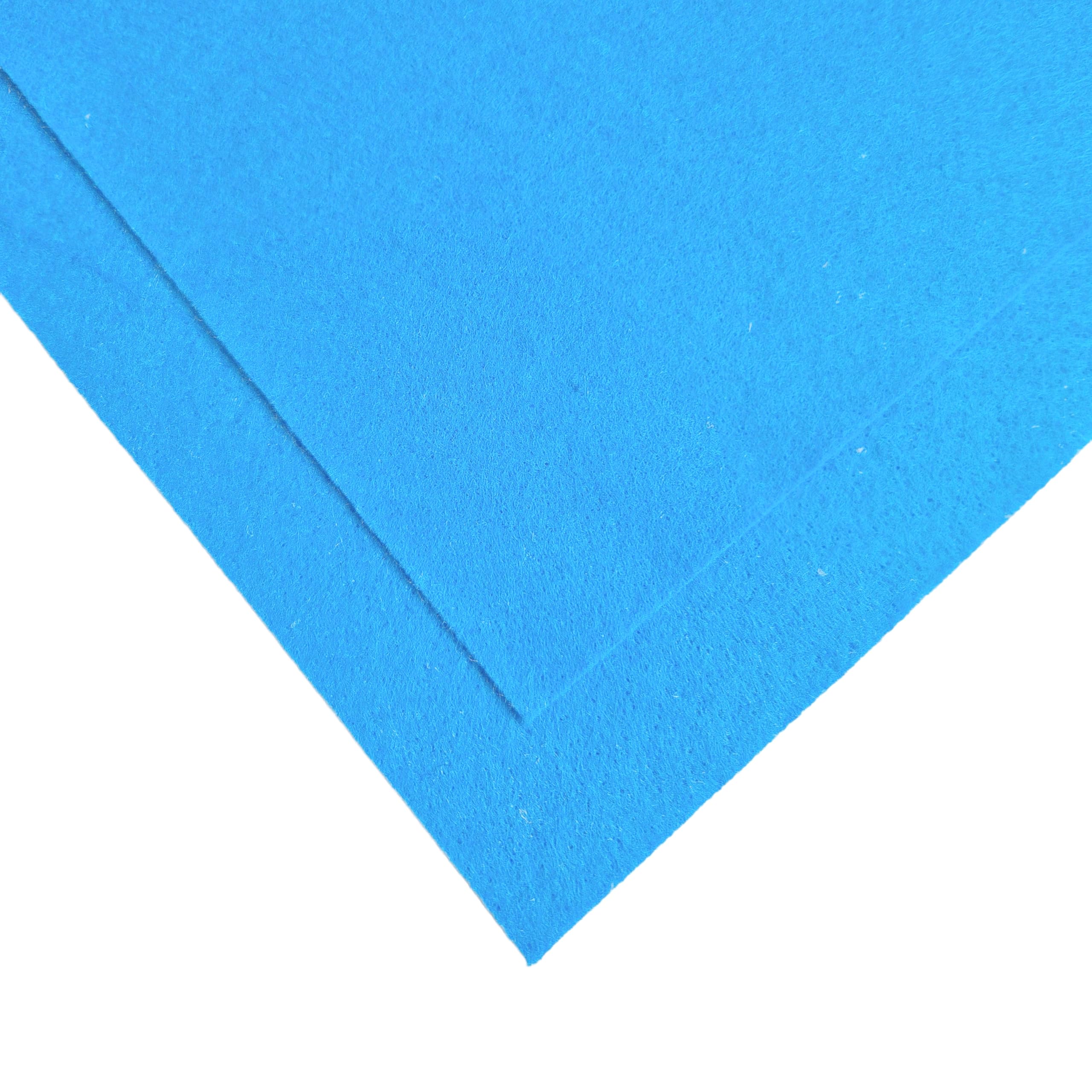 Trucraft - Premium Craft Felt - A4 Sheets - Cerulean Blue - Pack of 4 - Easy Cut, Vegan Friendly, 100% Polyester