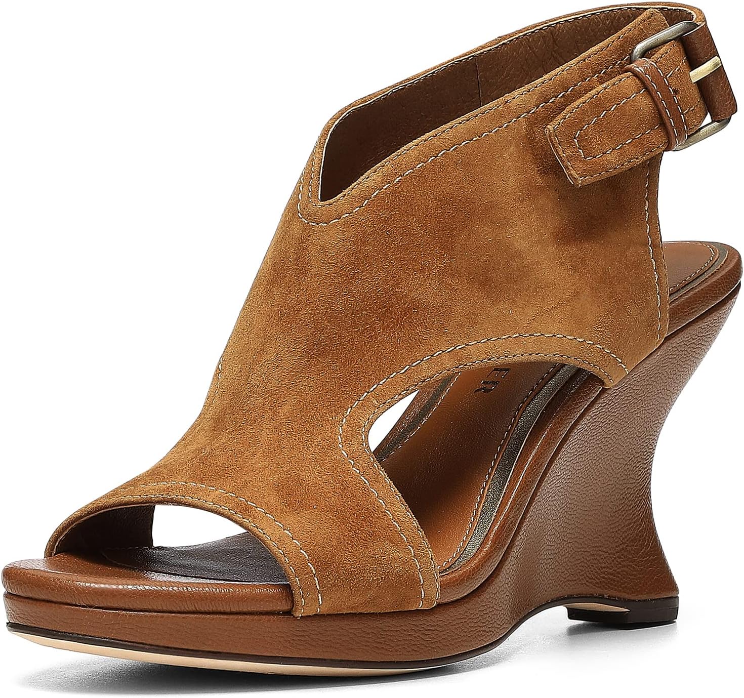 Donald Pliner Women's Wedge Sandal, Saddle, 9
