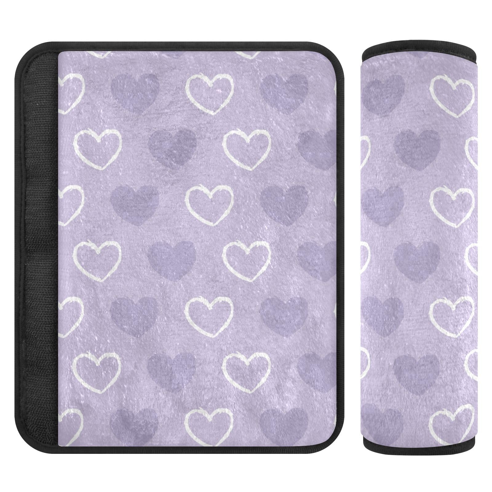 ElliTarr 2 Pack Seatbelt Covers Seat Belt Cover Pad for Adults Boys Girls Car Seat Strap Covers Pads Cushion Universal Shoulder Strap Pad Protector