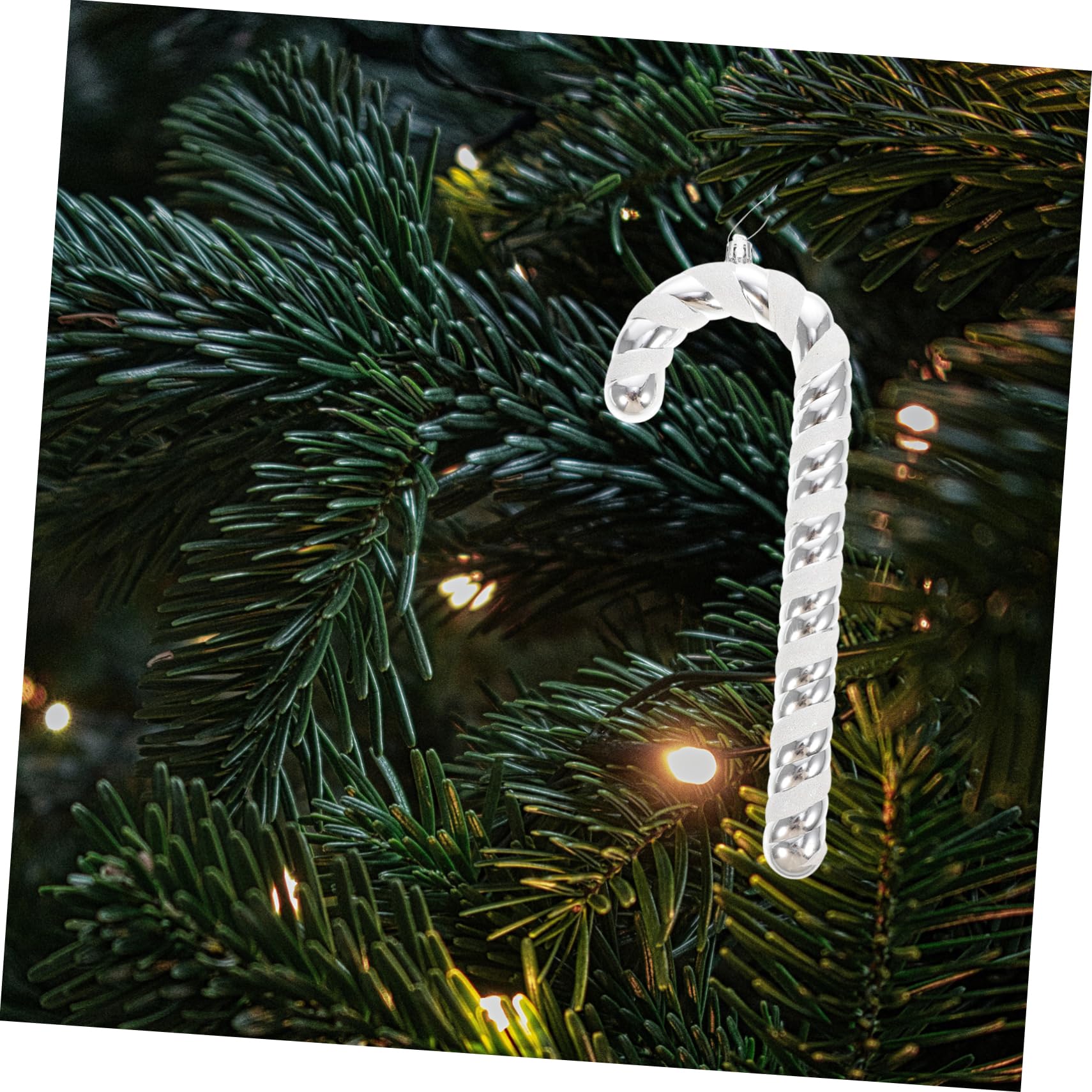 TOPBATHY 4 Stück Weihnachtsstock hängende Weihnachtsverzierung Süßigkeiten Weihnachtsschmuck Star for Christmas Tree Christbaum anhänger Weihnachtsdekorationen Weihnachtsanhänger Plastik