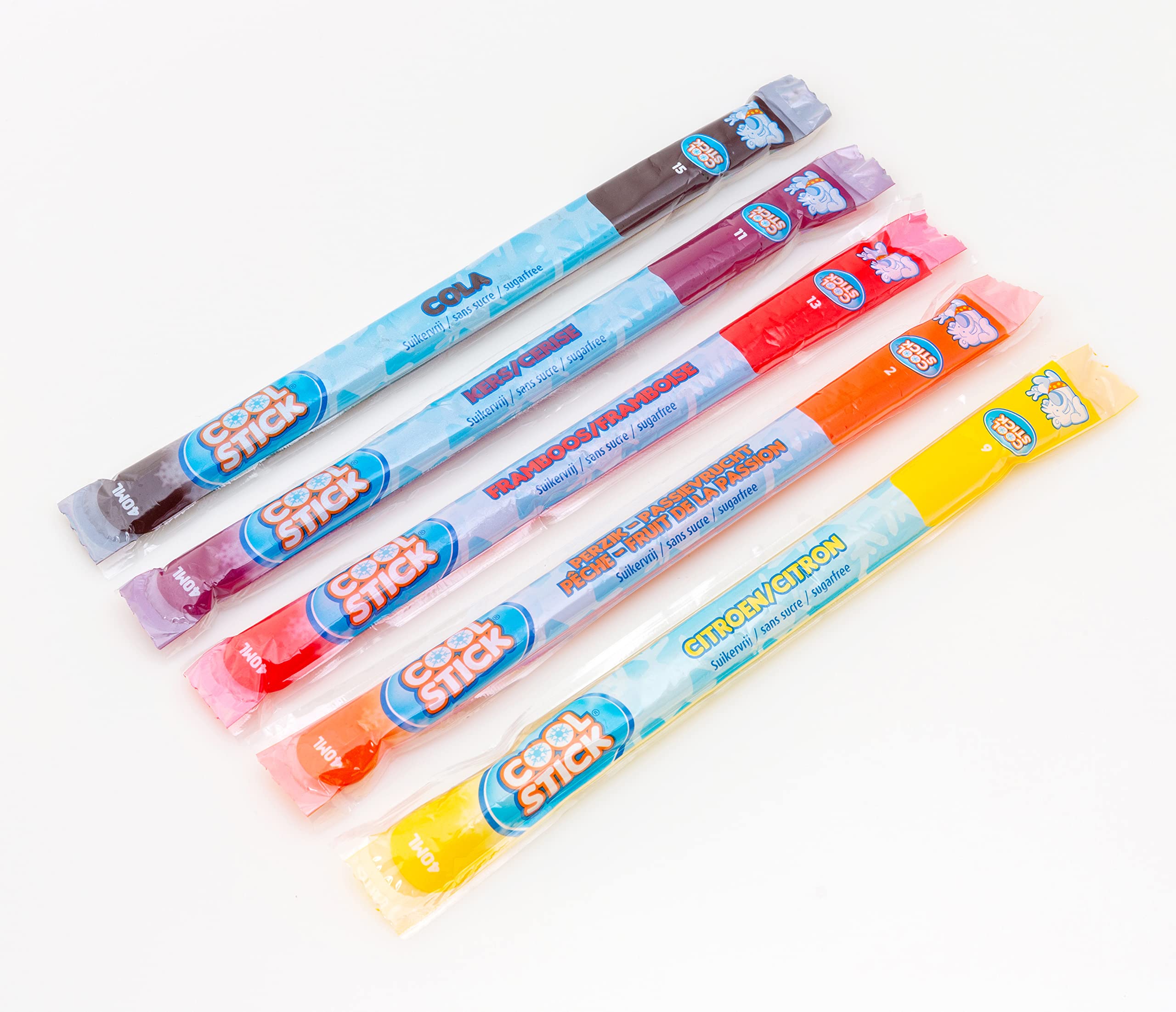 Dedert Alaska Boy Coolsticks Zuckerfreies Wassereis 16 x 600 ml 240 Stangeneis 40 ml 5 vegane Geschmacksrichtungen Großverpackung
