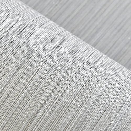 Haimin Papel tapiz texturizado de tela de 24 x 393 pulgadas, papel de contacto de tela, papel de pared texturizado de lino con textura,