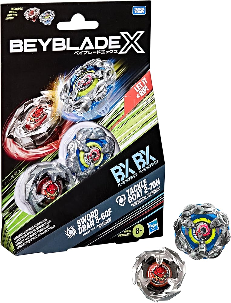 Türkiye Beyblade X Tackle Goat 2-70N BX & Sword Dran 3-60F | Ubuy