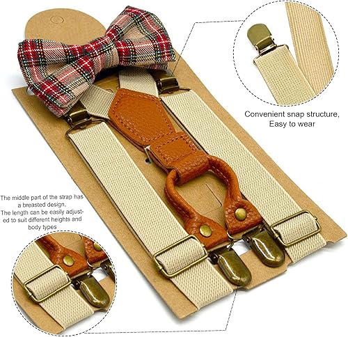 Miniatura 12 de Yewong Conjunto de disfraz de anciano para niños, accesorios de disfraz de abuelo, incluyendo gafas, tirantes, corbatín, bigote y cejas Juego