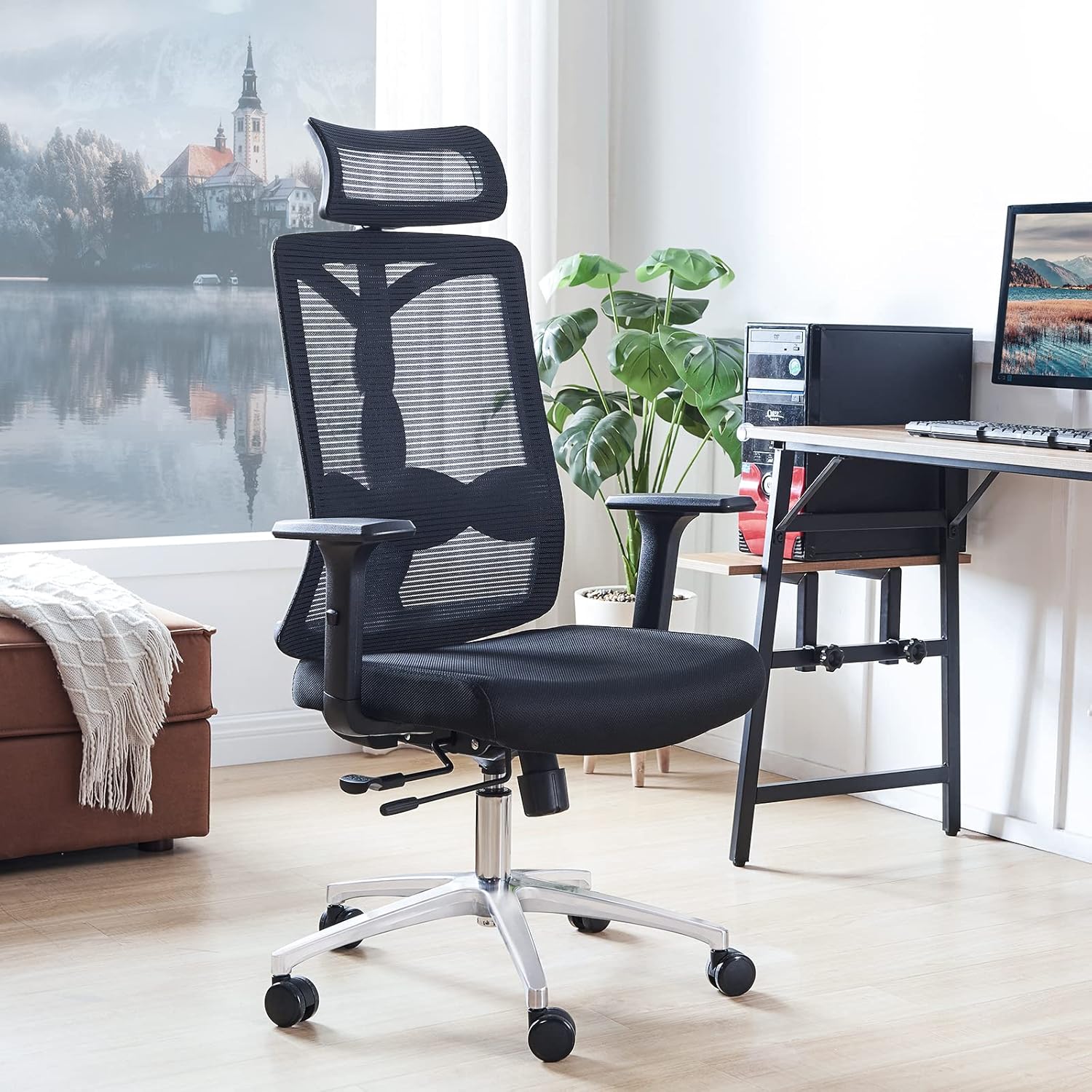 Buy Office Chair Chair with Neck and Lumbar Support