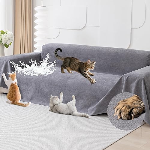 Loiion Protector de muebles contra arañazos para gatos, antideslizante, impermeable, para mantener alejados a los gatos, protectores de sofá aptos