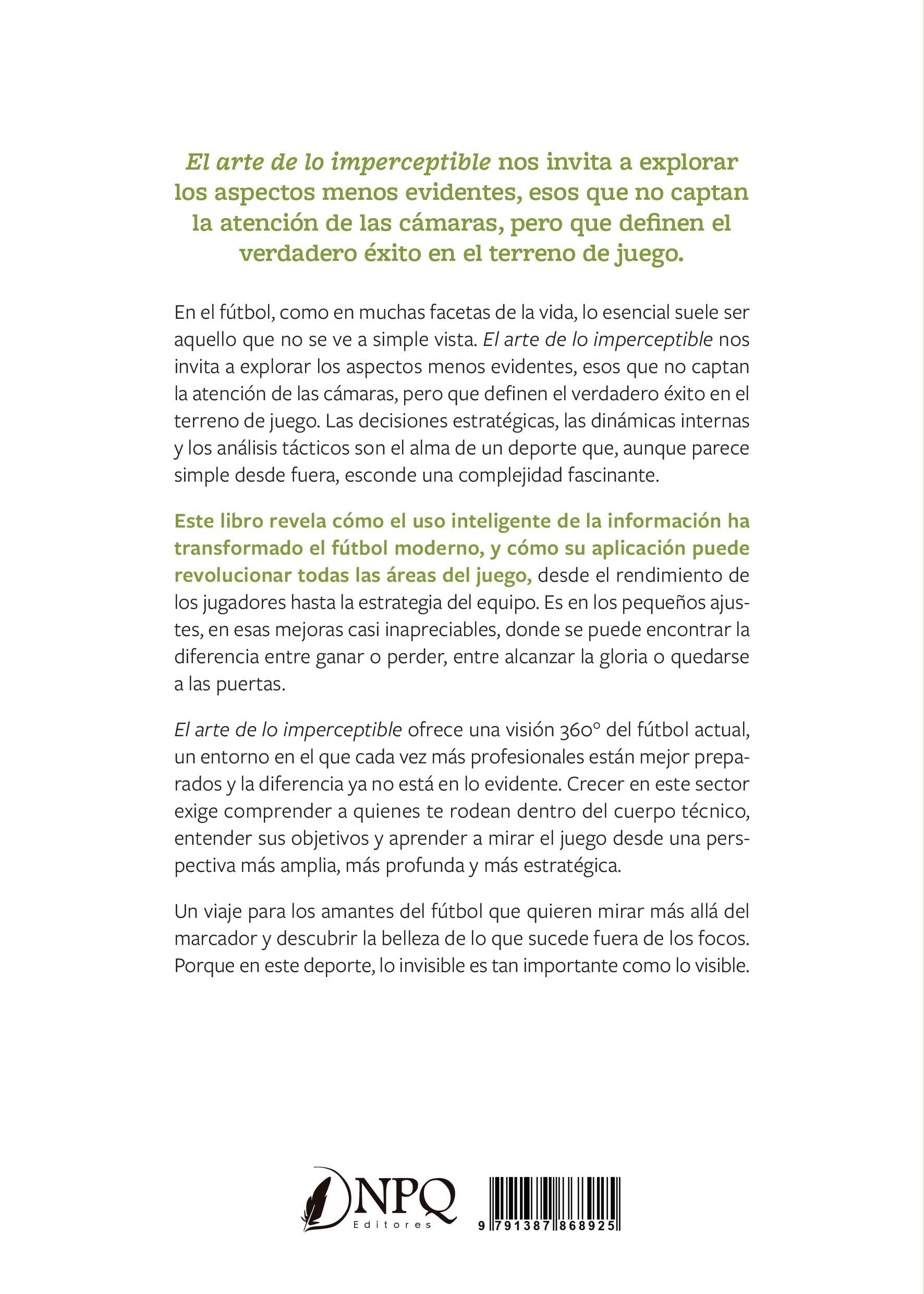 EL ARTE DE LO IMPERCEPTIBLE