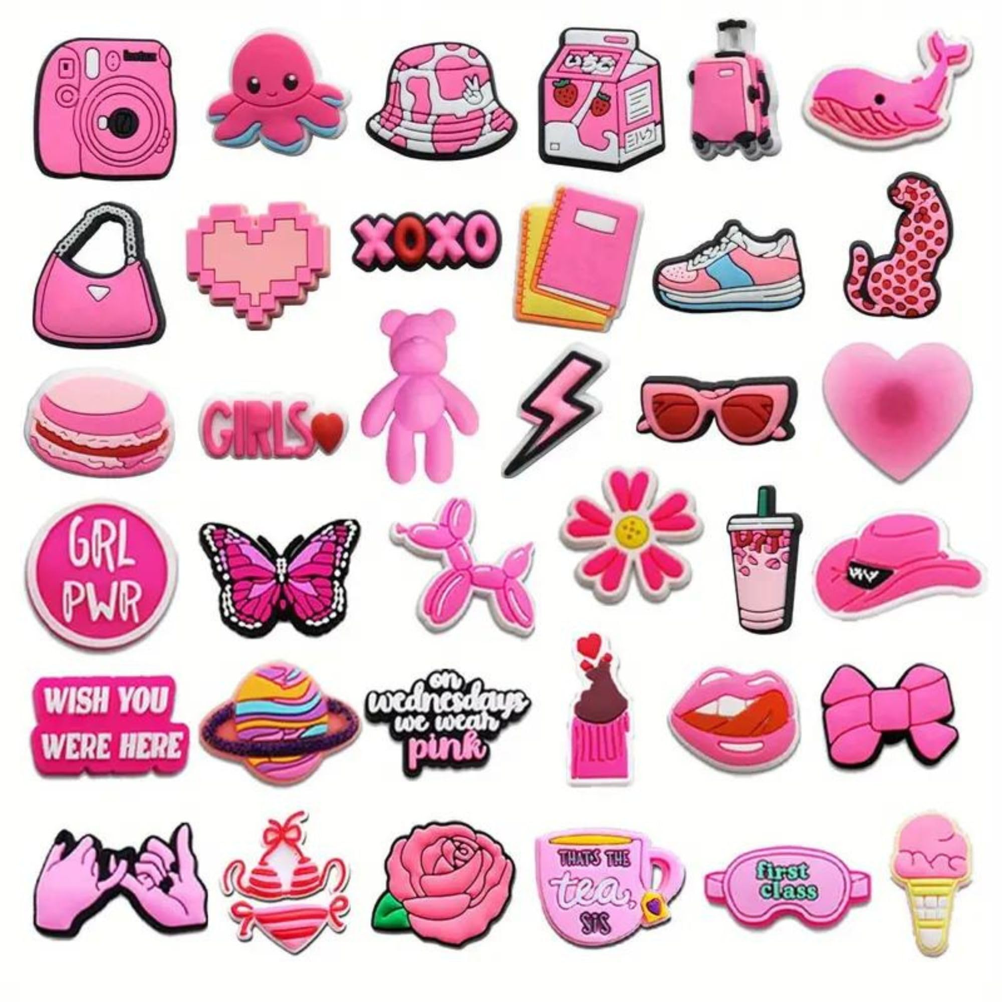 Shoe Charms for Girls, Silicon Stickers for Crocs and Sandals, Personalize Your Footwear, No Duplicate Designs Silicon Sticker for Crocs & Clogs Sandals Add a Touch of Personality to Your Shoes (10) (B0D4HSBMJ2) Amazon Price History, Amazon Price Tracker