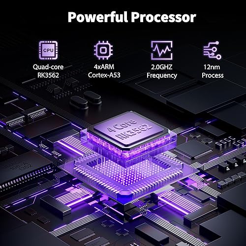 Miniatura 4 de Tablet Android 13 de 10 pulgadas con 13 GB (4+9) RAM 64 GB de almacenamiento, 1 TB expandir, WiFi 5G, con funda, color negro