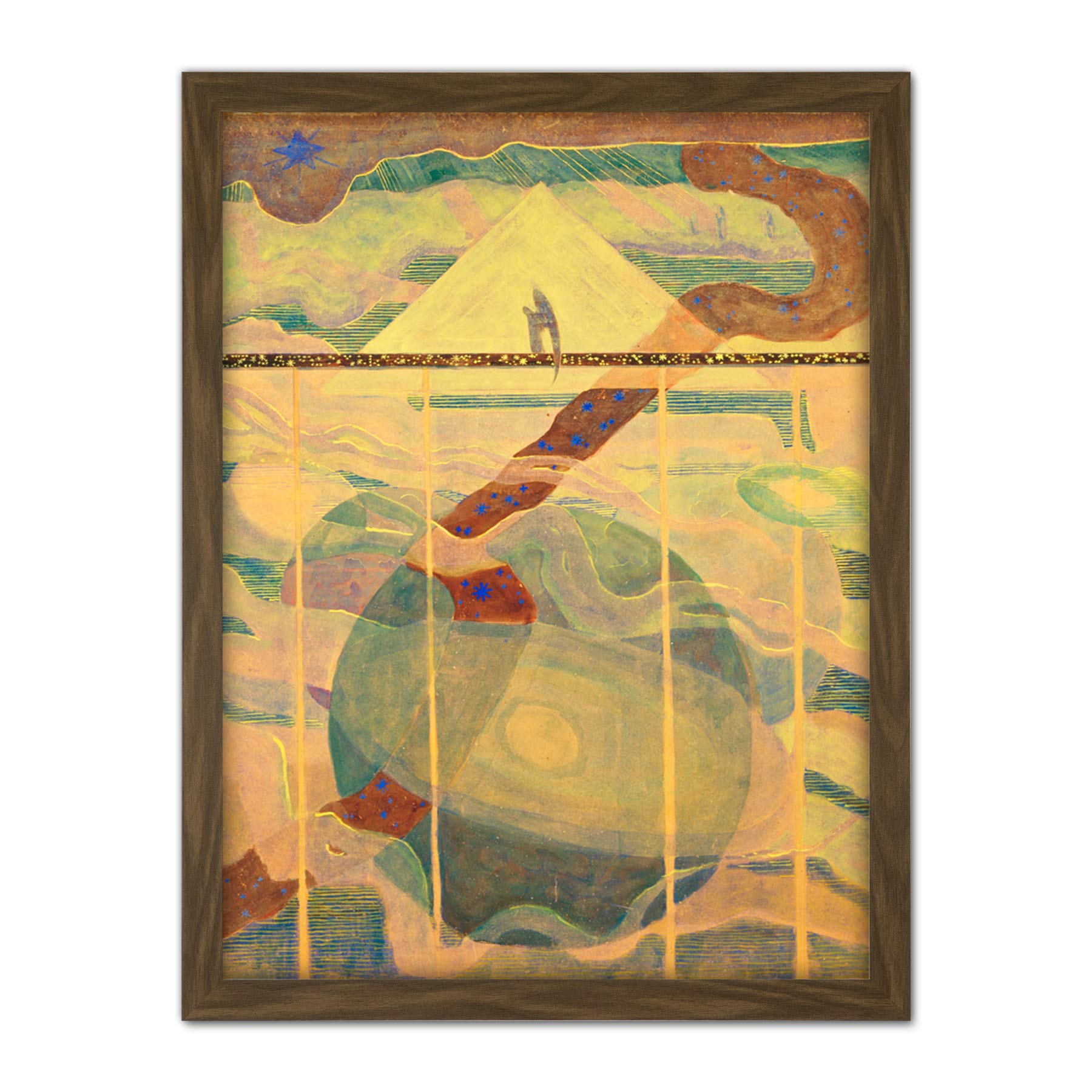 Ciurlionis Sonata Stars Andante Abstract Painting Large Framed Art Print Poster Wall Decor 18x24 in