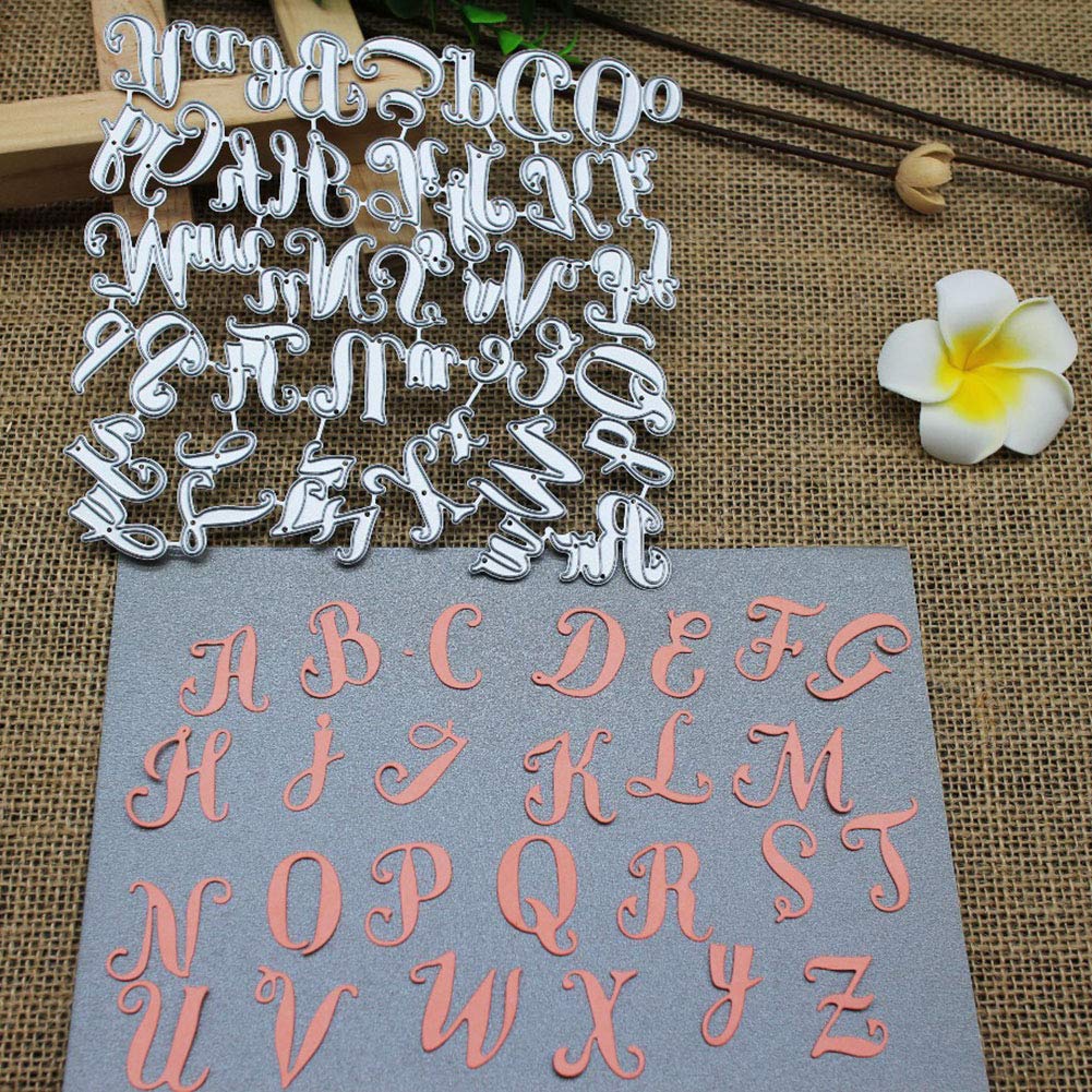 26pcs Set Letter Alphabet Metal Cutting Dies Scrapbooking Stencils Die