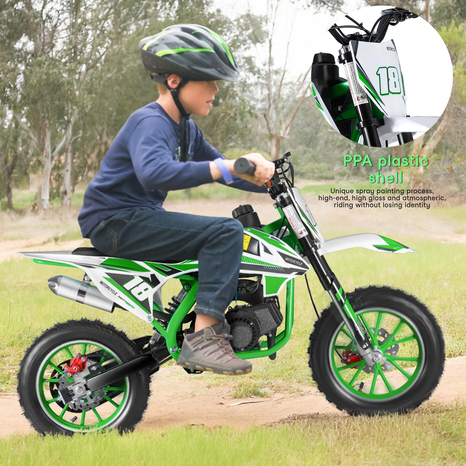 Amazon.co.jp: Pro-Version 50cc 子供用ダートバイク 子供と大人向け