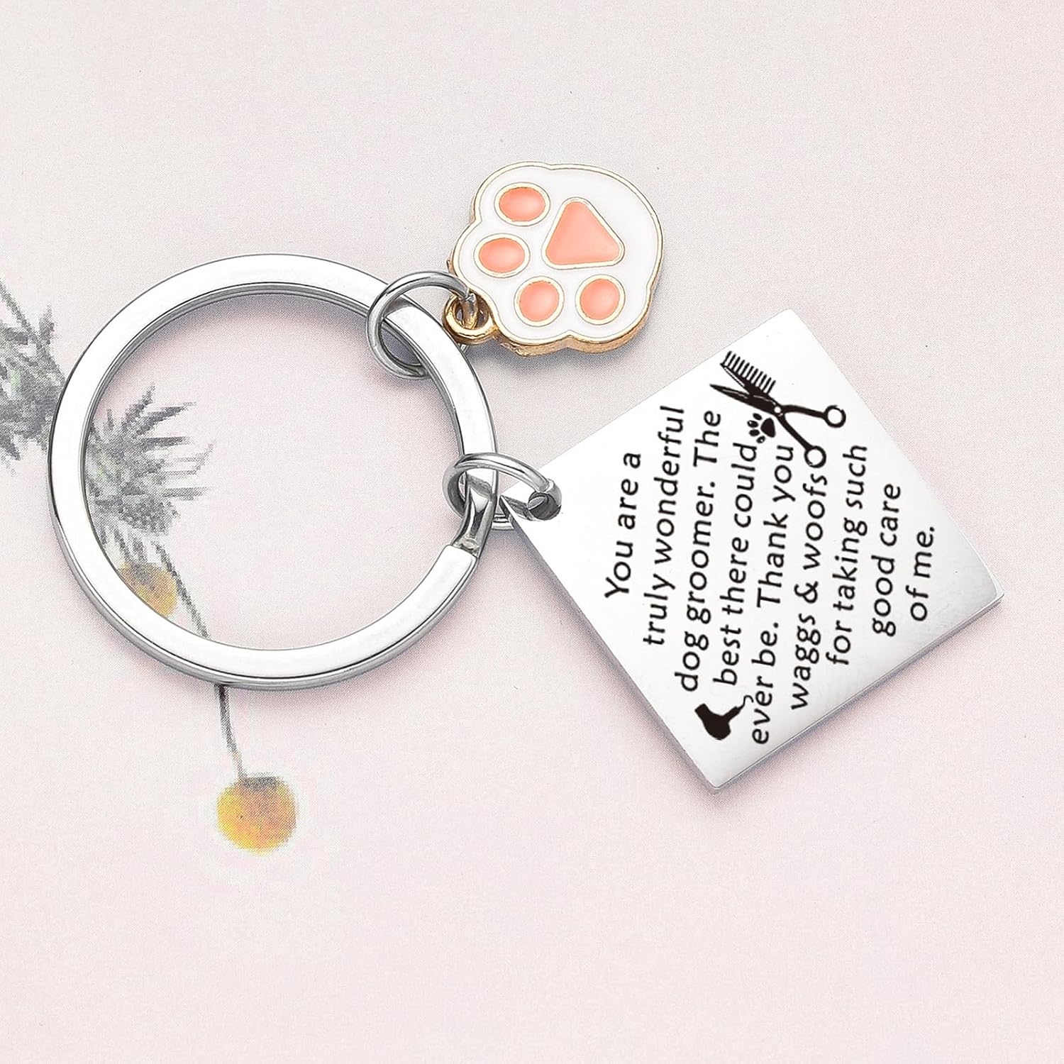 Dog Groomer Gifts Dog Groomer Thank You Gifts Pet Hairdresser Keychain Veterinarian Keychain image 5