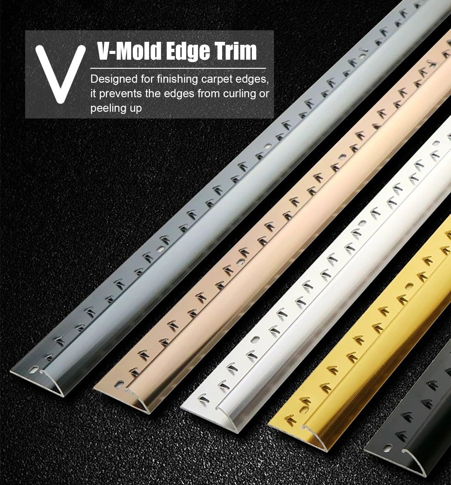 Perfil de Transición para Suelo Protector de Borde de Aleación de Aluminio