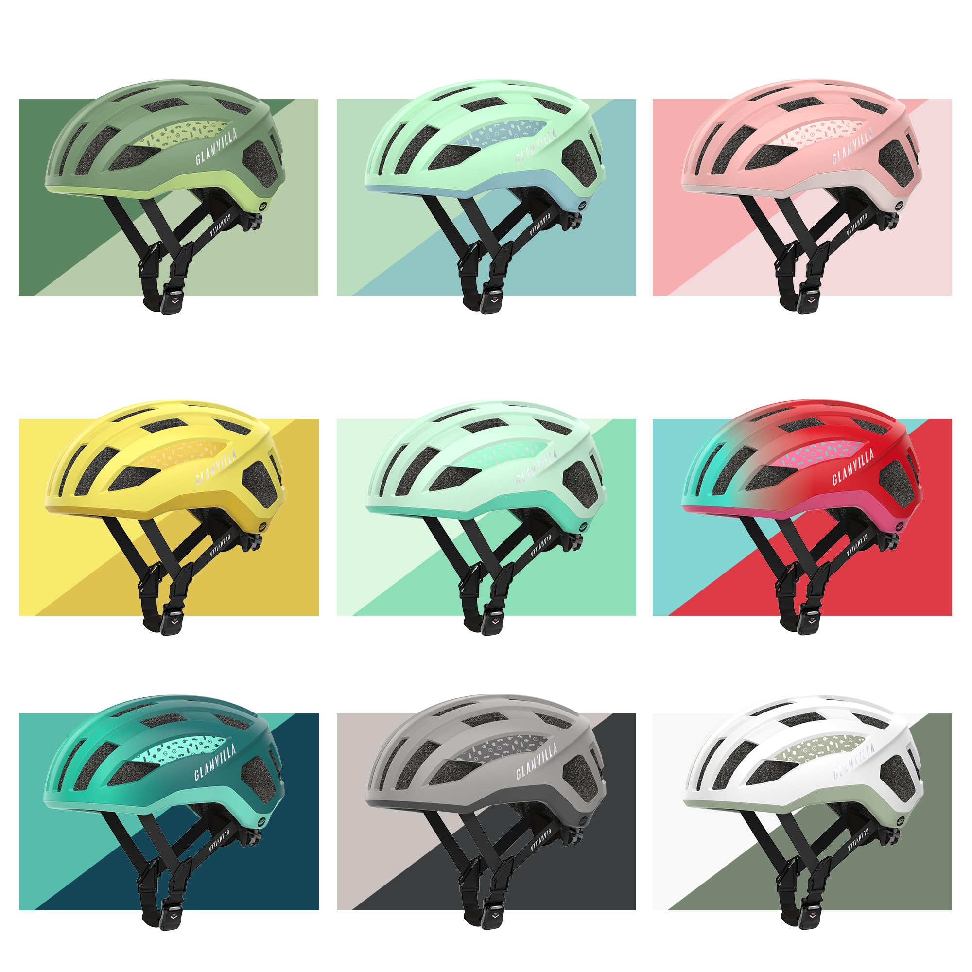 Rennradhelm für Damen und Herren City Trekking Fahrradhelm Professioneller Wettkampf Ultra Leichter belüfteter Fahrradhelm mit Magnetschnalle zum Platzieren von Brillen