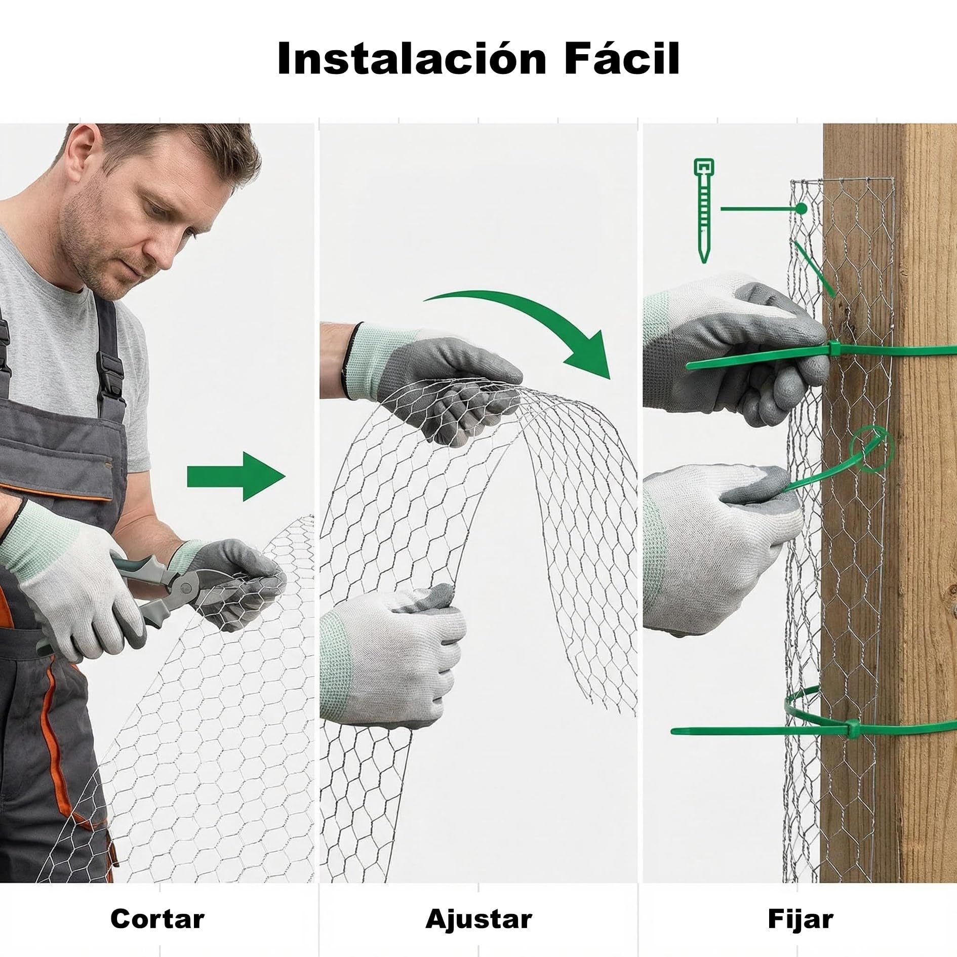 Malla Metálica Hexagonal Galvanizada 12.7mm |Rollo 40cm Alto x 8m Largo | Alambre de Acero para Malla Gallinero y Vallas Metálicas | Plata Súper Resistente