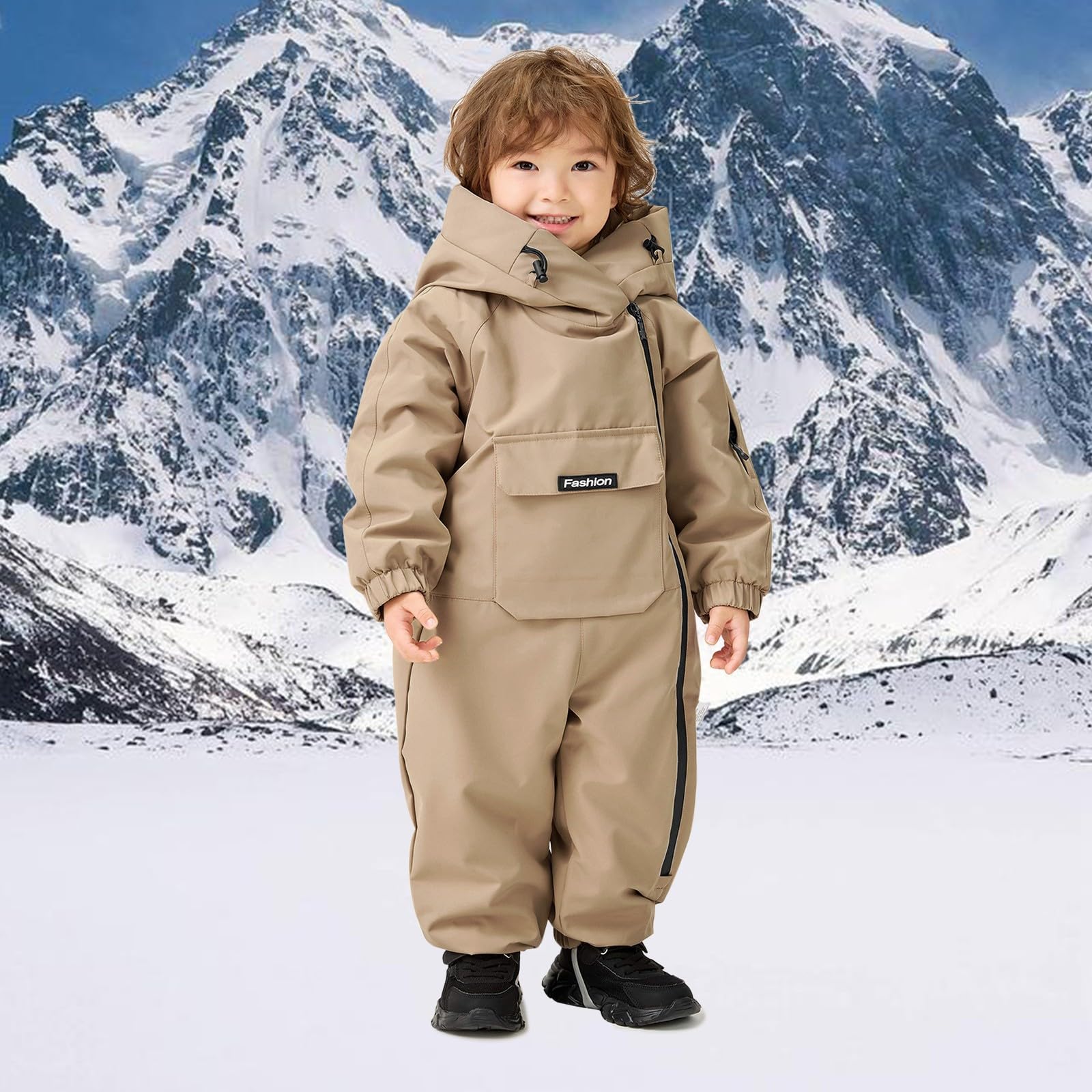 Generisch Jumpsuit Baby Winter Overall Schneeanzug Langarm Warm