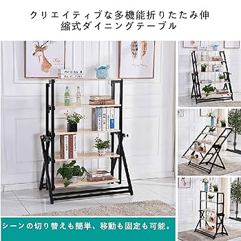 折りたたみダイニングテーブル　　キッチンテーブル、省スペース Amazon｜ダイニングテーブル、折りたたみテーブル、折りたたみ