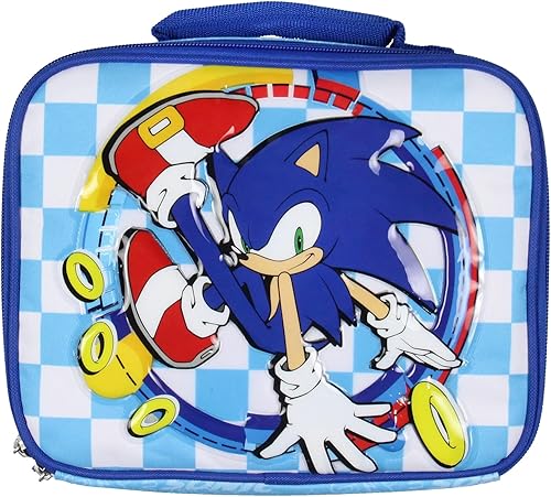 Miniatura 2 de AI ACCESSORY INNOVATIONS Sonic The Hedgehog - Lonchera con aislamiento Kickin' It para niños, para alimentos calientes y fríos, bebidas y aperitivos