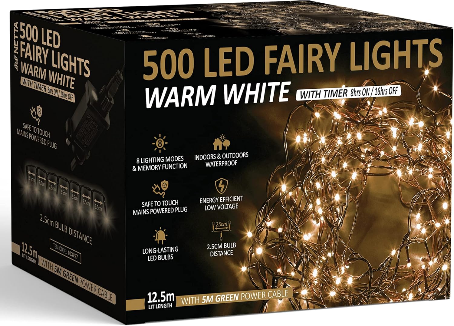 1500 warm white christmas lights