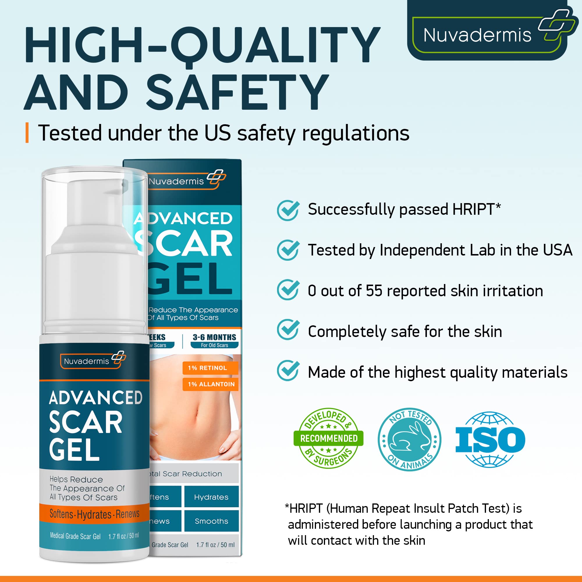 Scar Cream Gel Retinol, Allantoin, Vitamin E, Betaine CSection