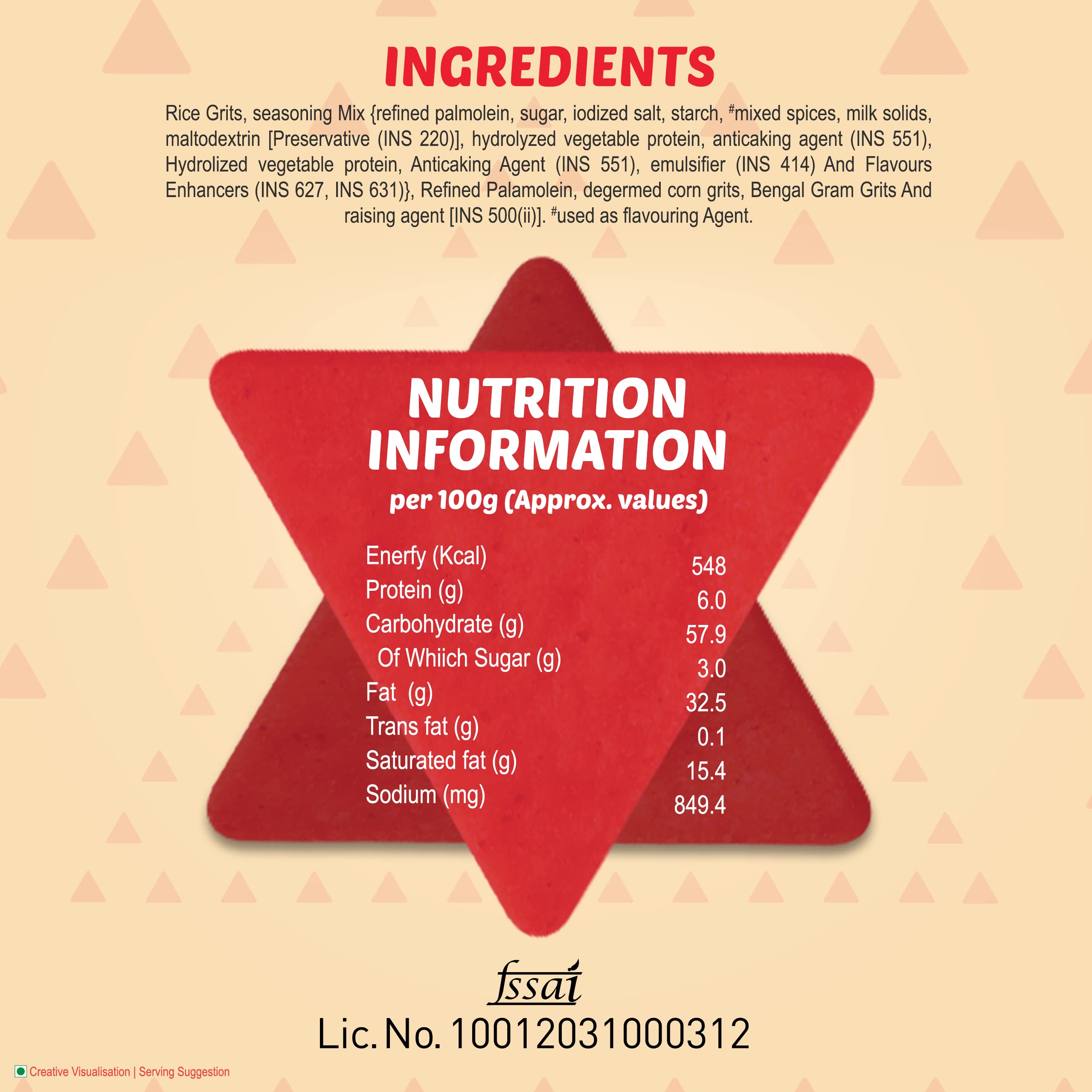 Buy Bingo! Mad Angles Pizza Flavour, 130g Pack, CornBased Crunchy