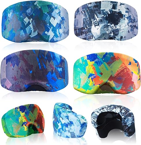 4 fundas para gafas de esquí, snowboard, cubierta de microfibra protectora para lentes de protección contra arañazos y polvo para viajes 4 fundas para gafas de esquí, snowboard, cubierta de microfibra protectora para lentes de protección contra arañazos y polvo para viajes