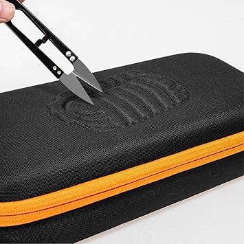 Generic Storage Case Portable Handheld EVA Shockproof Waterproof Shell with Velvet Lining and Removable Organizer Suitable for