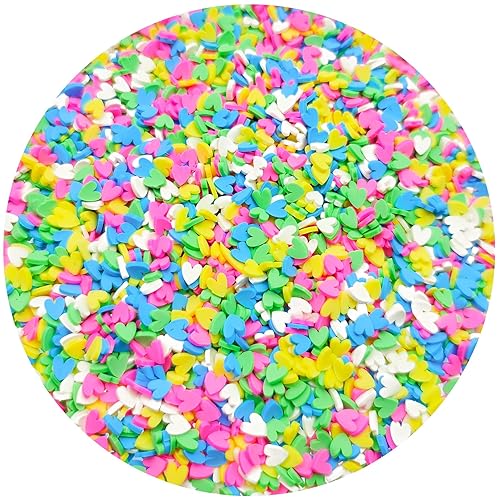 Mulutoo Gránulos falsos de resina, chispas de caramelo falso, chispas de arcilla, chispas de polímero, rodajas de arcilla polimérica para resina,