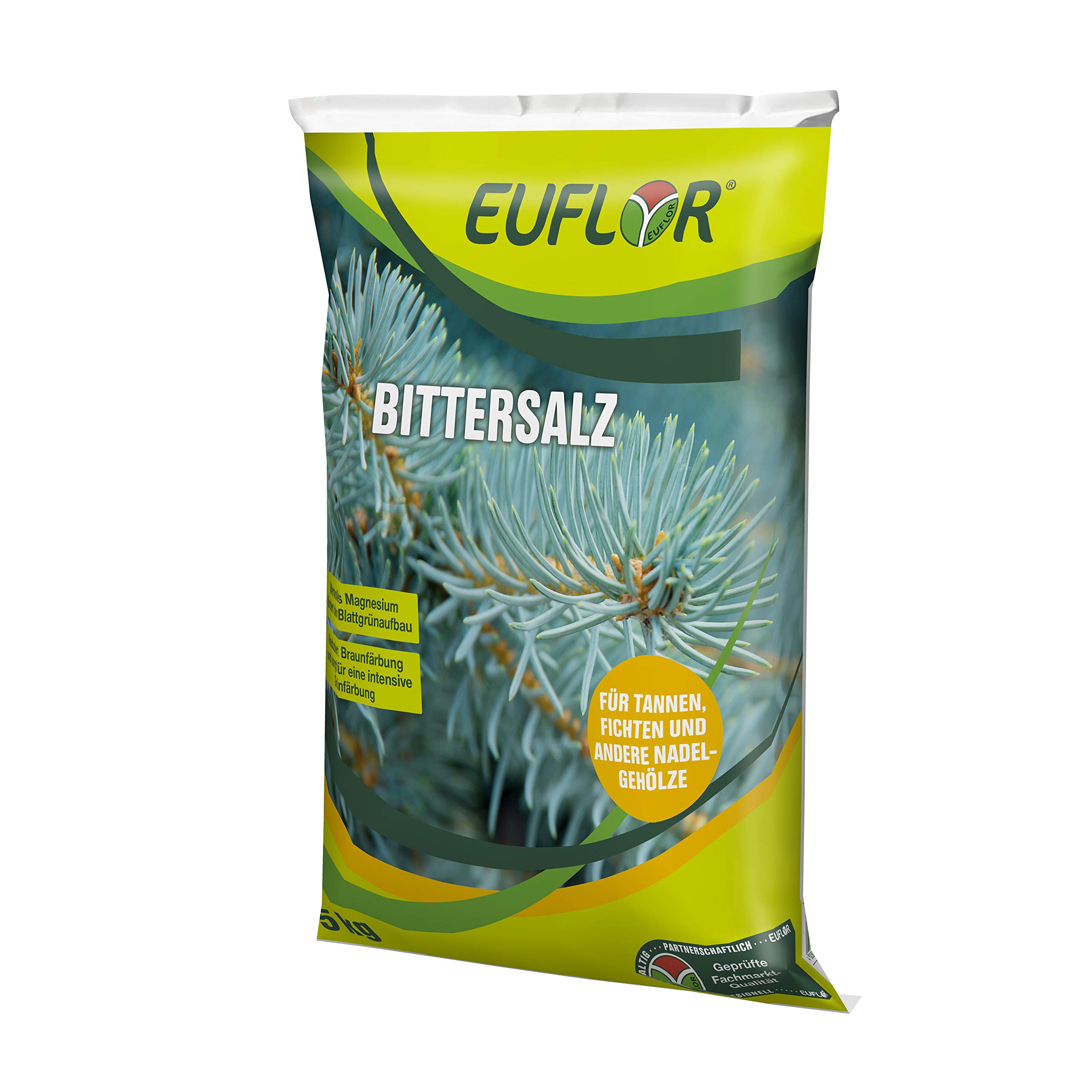 Euflor Bittersalz 5 kg Sack – Magnesiumsulfat (16% MgO), wasserlöslich, für Nadelgehölze