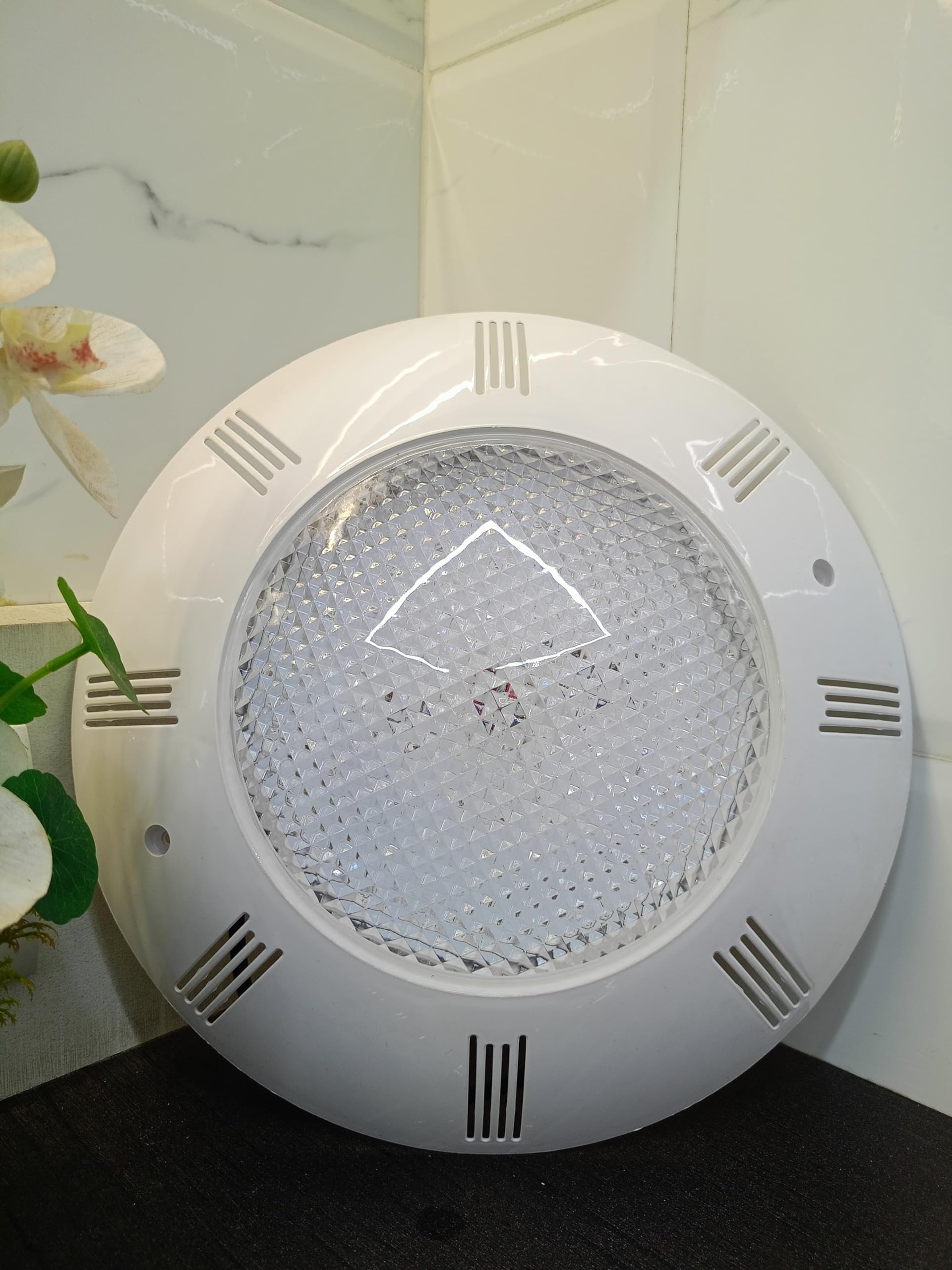 A K Lighting 27W LED Pool Light | 11" ABS Body, 41mm Thick | RGB | Old Model | IP68 Waterproof Wall Mounted Underwater Light for Swimming Pools