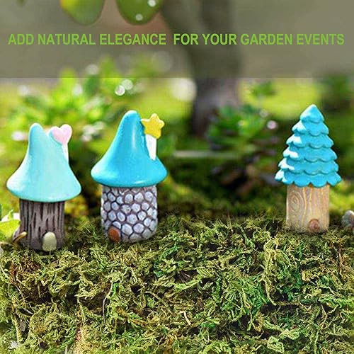 Miniatura 4 de Musgo falso de 19 onzas para plantas en maceta para plantas falsas, musgo artificial para manualidades, musgo artificial para plantas falsas, musgo