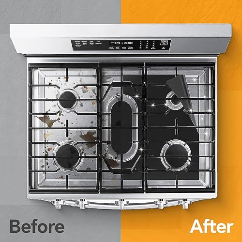 Miniatura 5 de Protector de repuesto para estufa de gas para estufa de gas, protector de alfombrilla de estufa de gas Samsung, reutilizable, antiadherente,