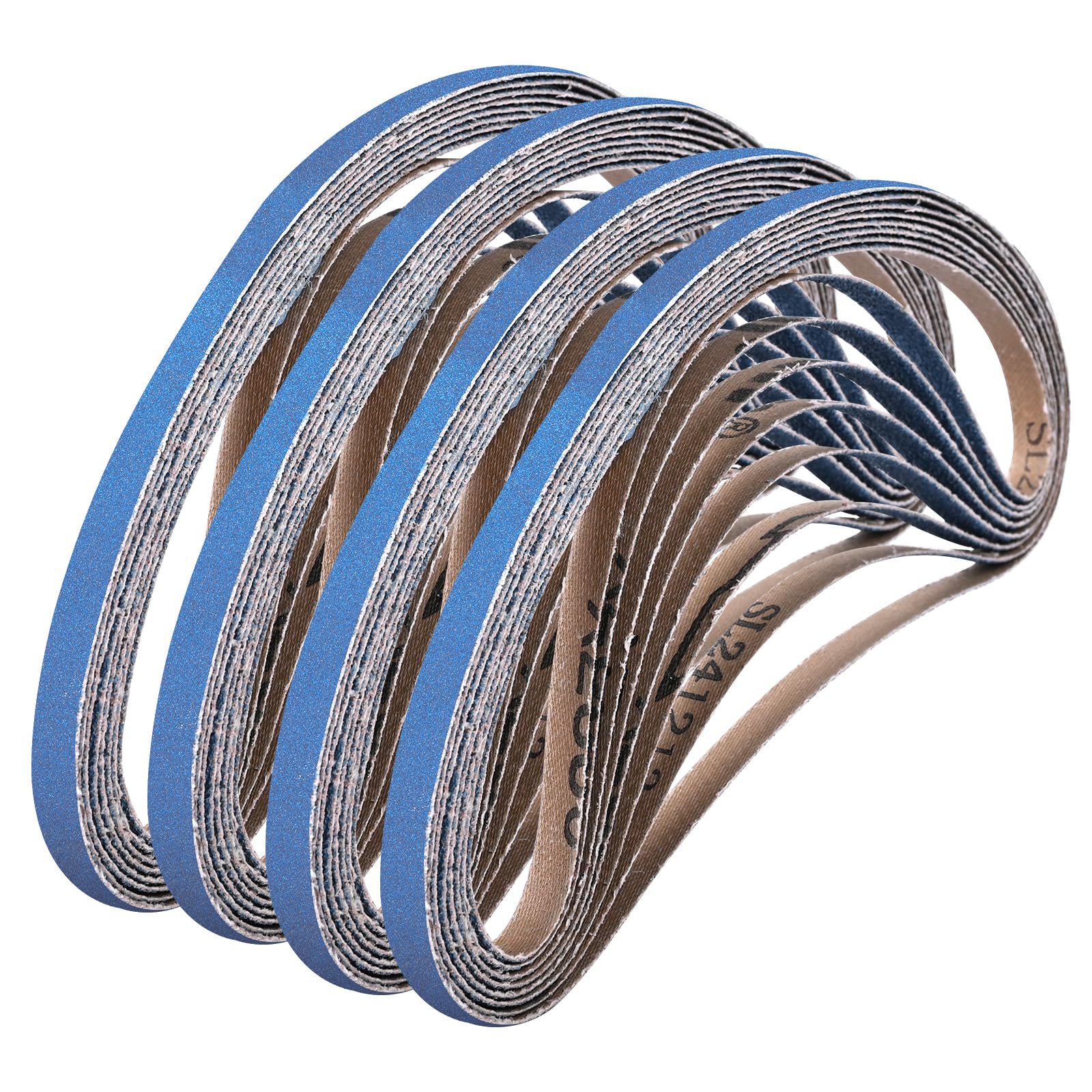 Shineboc Schleifband 9 x 533 mm, 30 Stück Bandschleifer Schleifbänder 400 Körnung für Polieren Metall, Holz