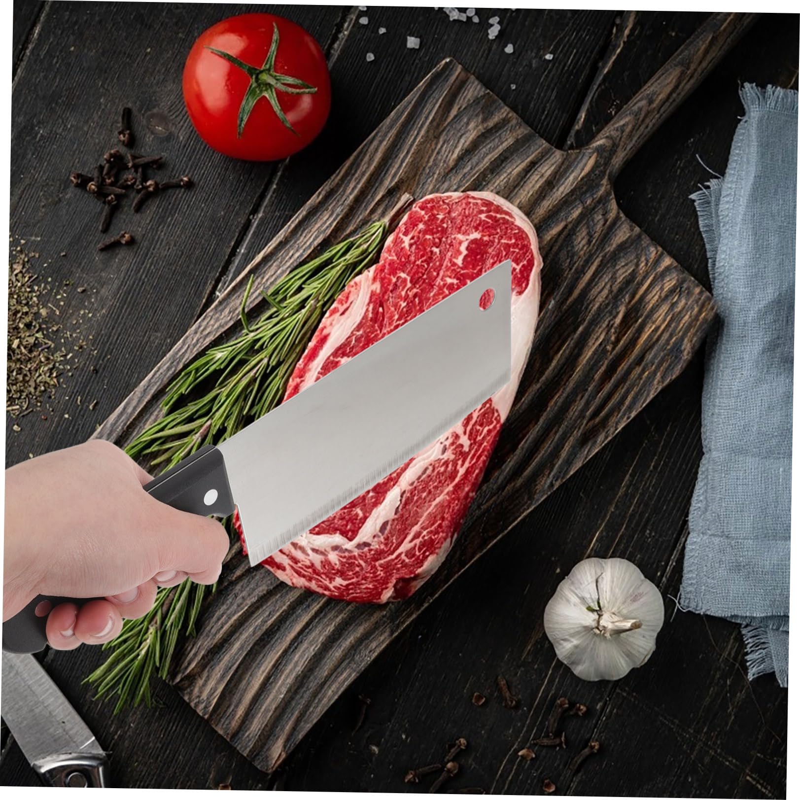 Juego de Cuchillos de Cocina Negro 8 Piezas de Acero Inoxidable