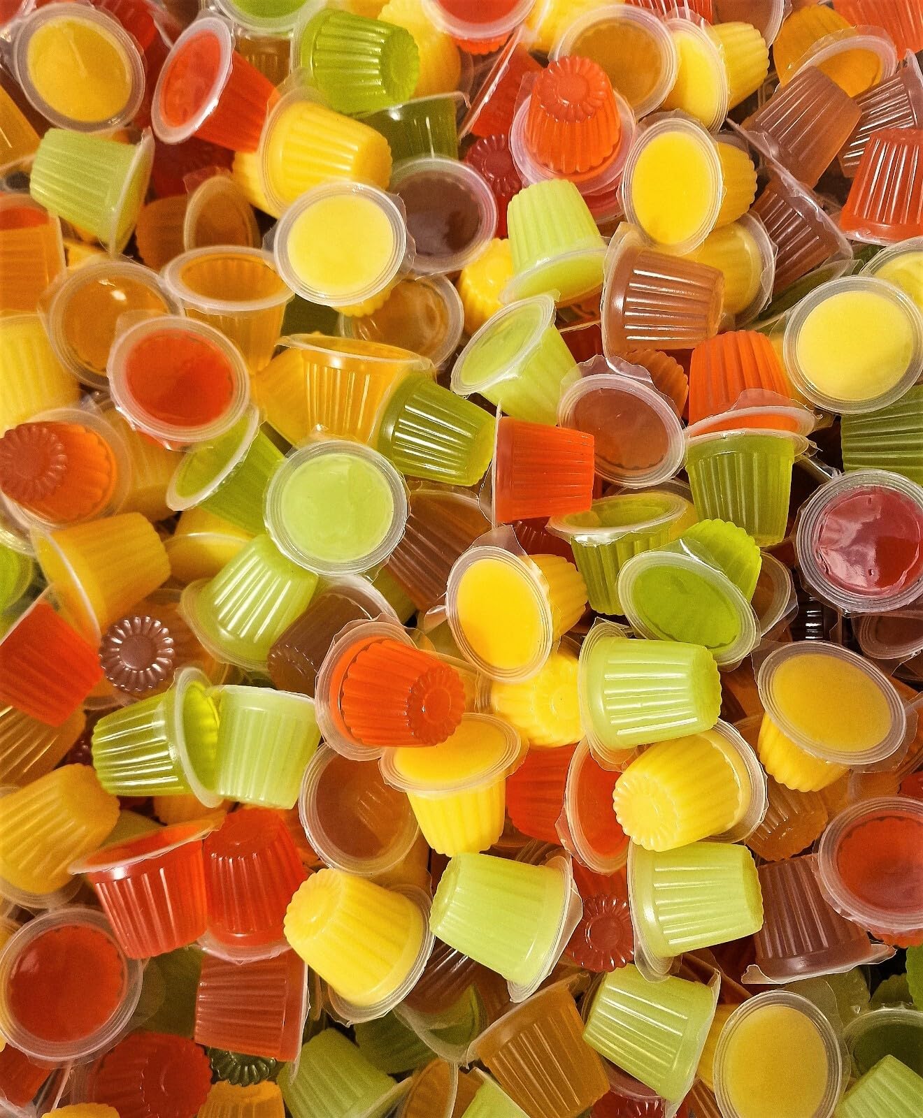 Online Reptile Shop Fruit Jelly Pots, 50 Pack, Mixed Flavours Nutrient Feed for Crickets and Insects, Vitamin-Enriched Natural Treat
