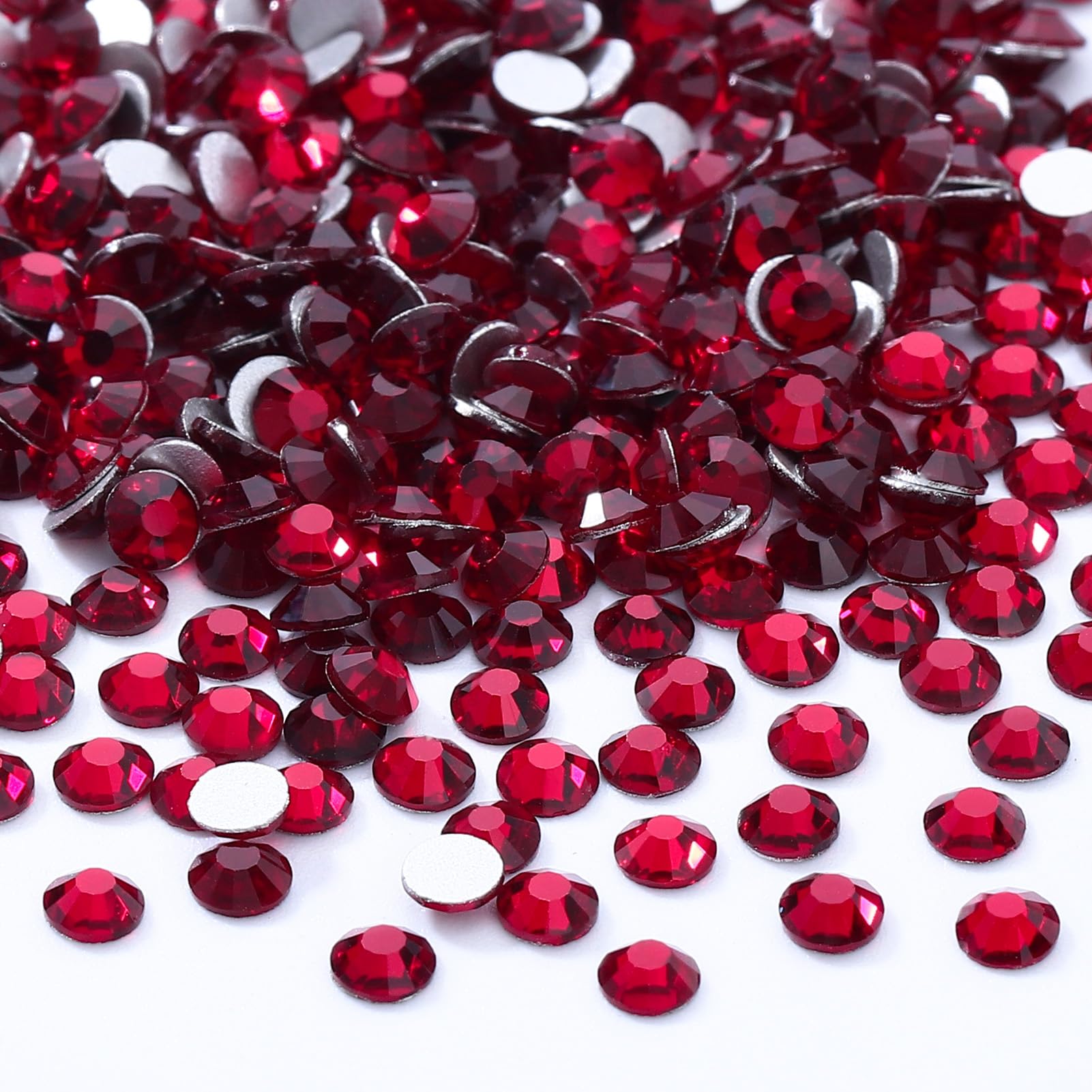 576PCS Siam SS4 Flatback Rhinestones(7.1-7.3mm)