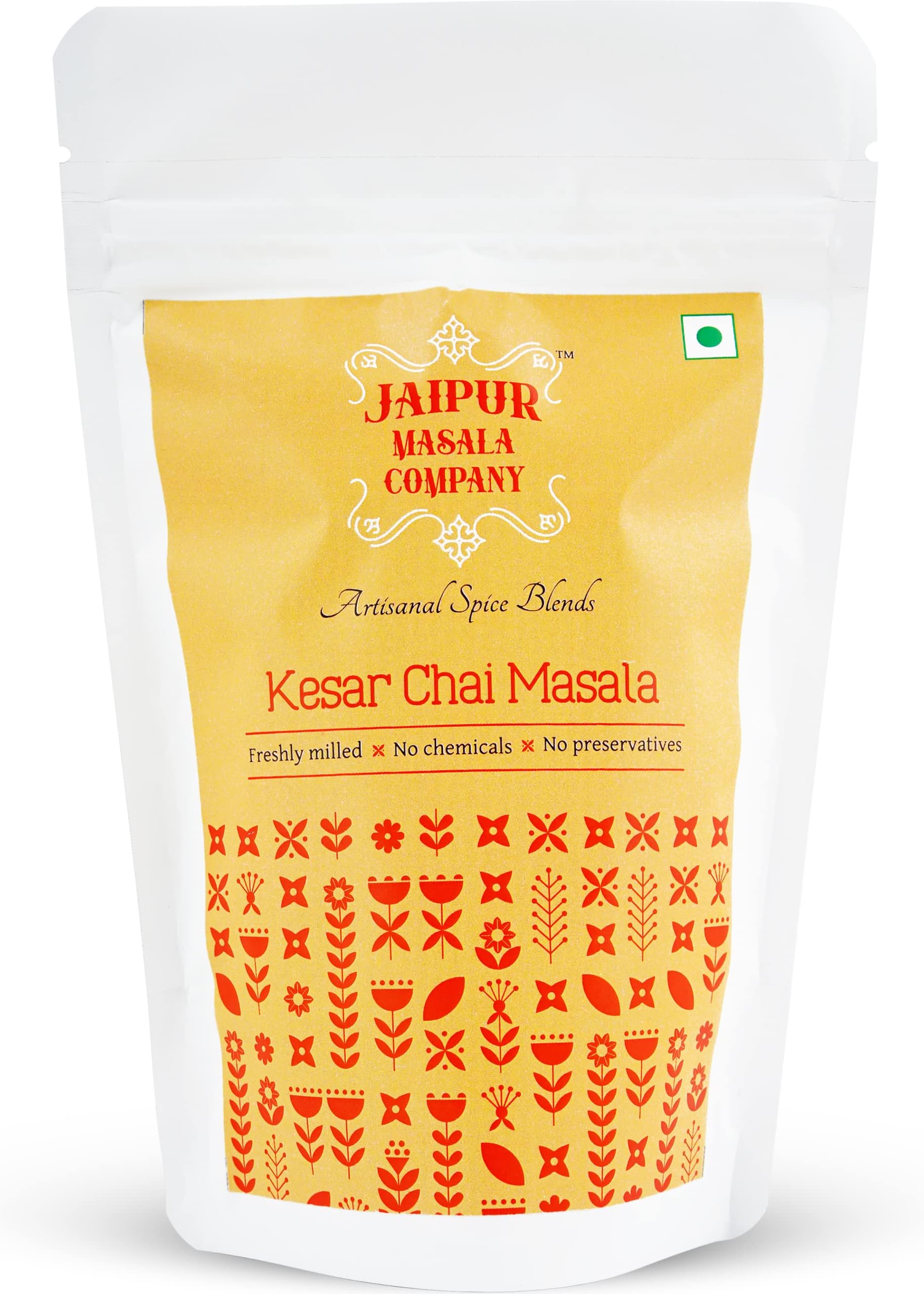 Jaipur Masala CompanyKesar Chai Masala 100 gm | With Kashmiri Kesar, 100% Natural, 9 Premium Spices, For Kadak Masala Tea