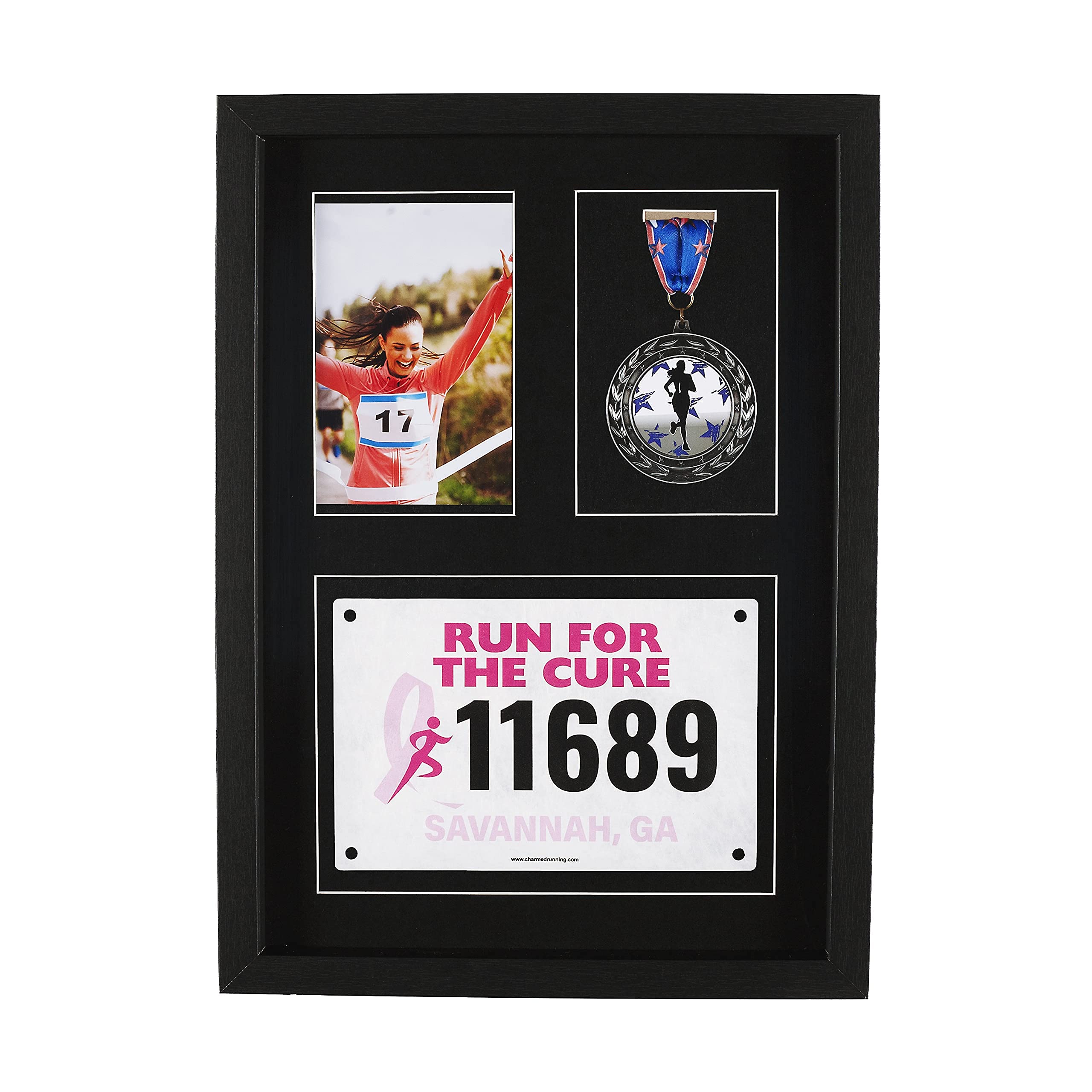 Buy MedalAwardsRack Shadow Box Picture Frame Display for Medals, Bibs