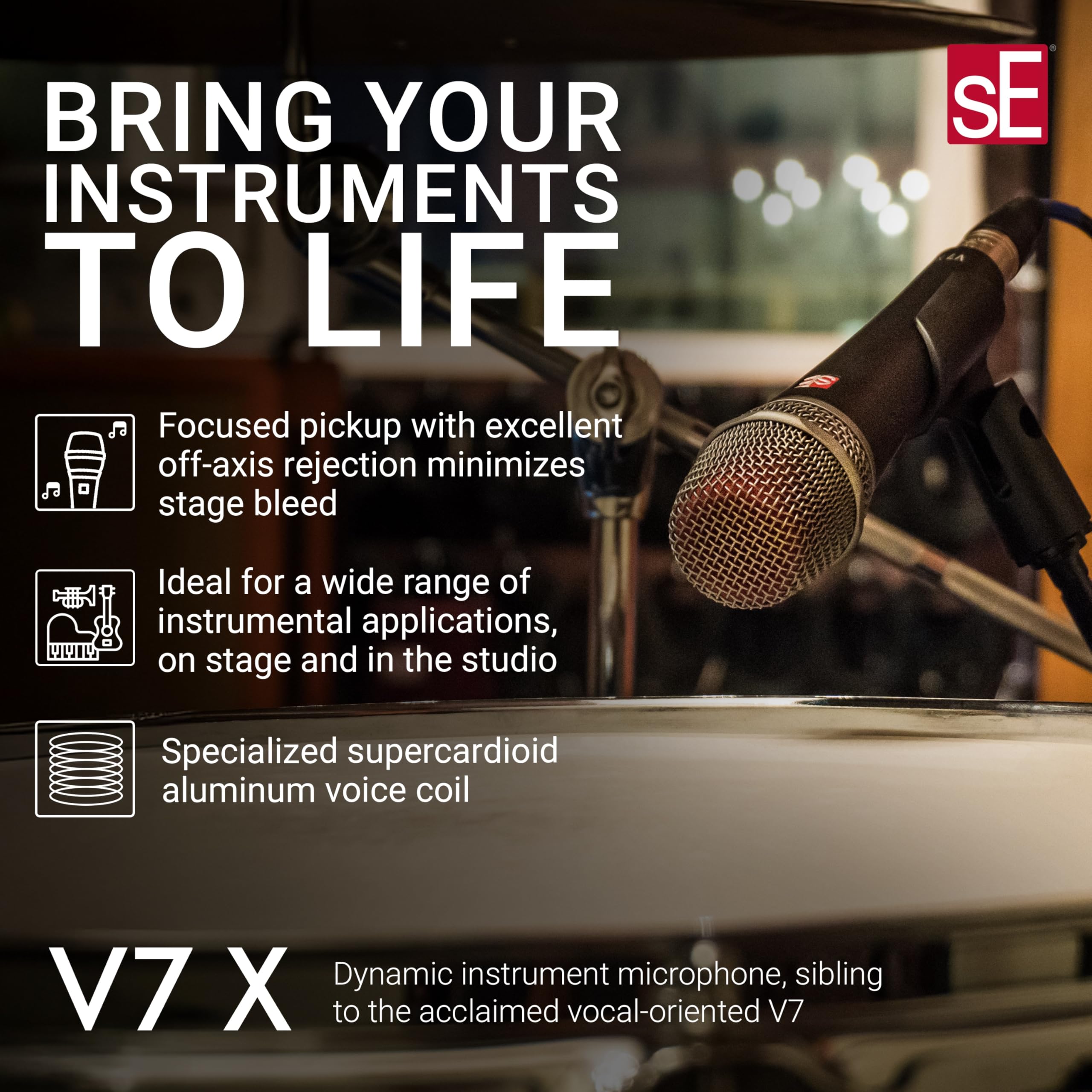 Amazon | SE ELECTRONICS V7 X スーパーカーディオイド ダイナミック