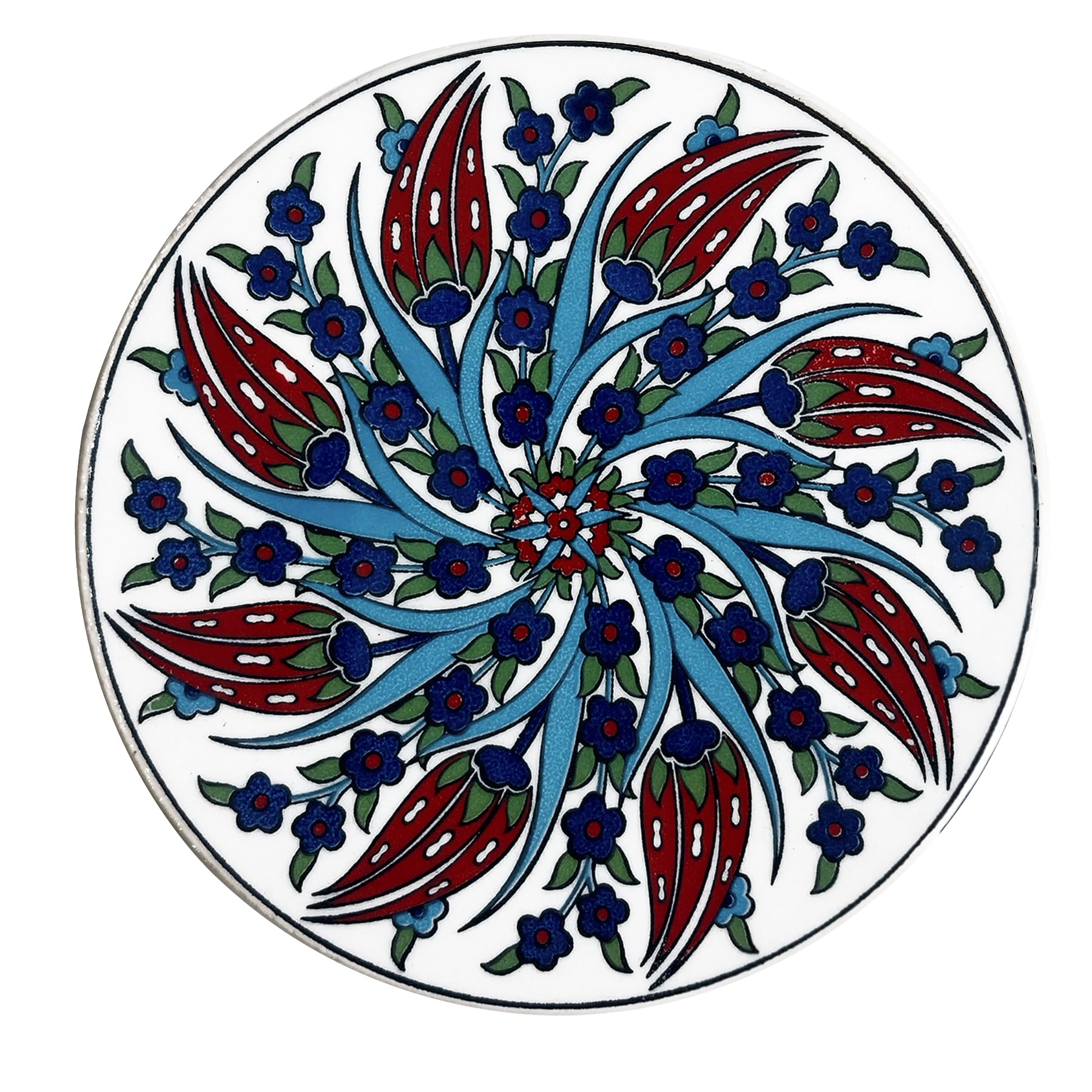 TurkCeramics by OMKAR INTERNATIONAL OMRC16C-MIX4 Ceramic Round Coaster (Multicolour)…… (B00T97MUW6) Amazon Price History, Amazon Price Tracker