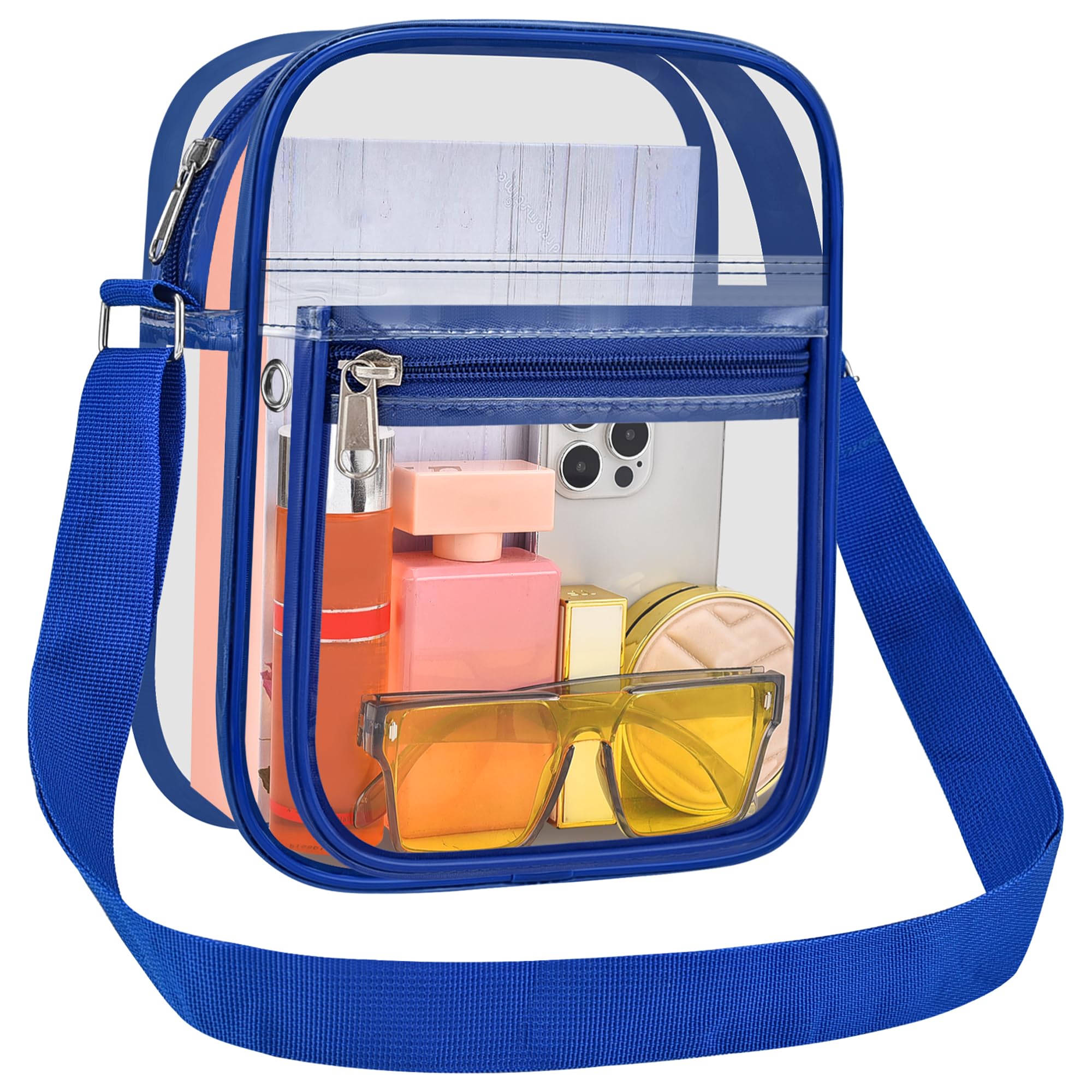 USPECLARE Clear Bag Stadium Approved Clear Crossbody Bag for Men and Women