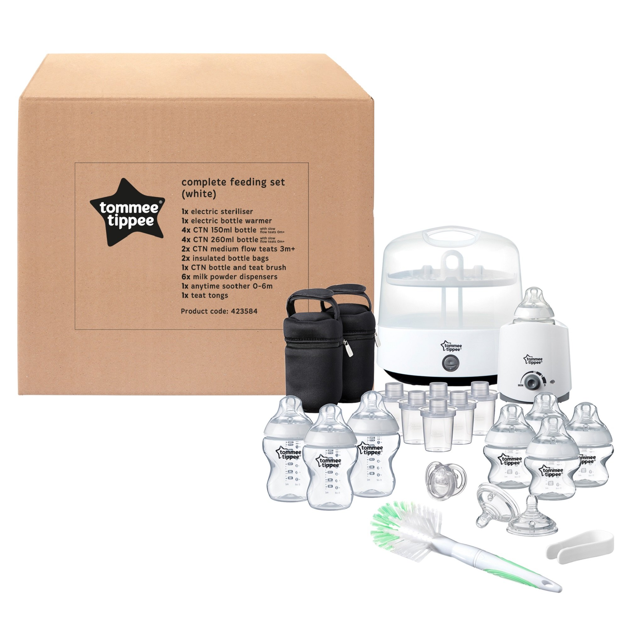 Tommee Tippee Closer to Nature Complete Feeding Set, White Buy Online