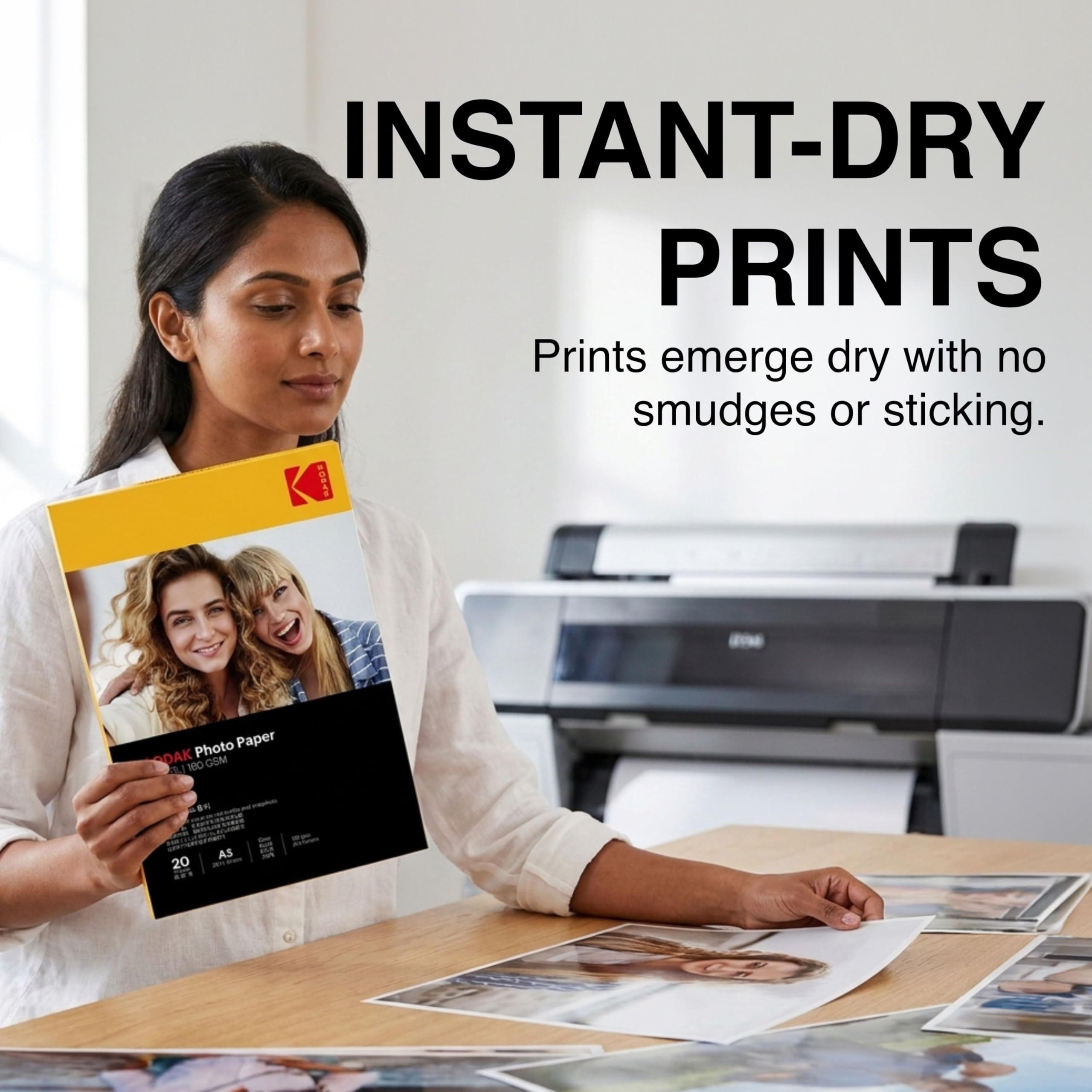 Kodak 180 GSM A3 Glossy Photo Paper – Water Resistant, Pack of 20 sheets, Compatible with all Inkjet Printers — Amazon image 6